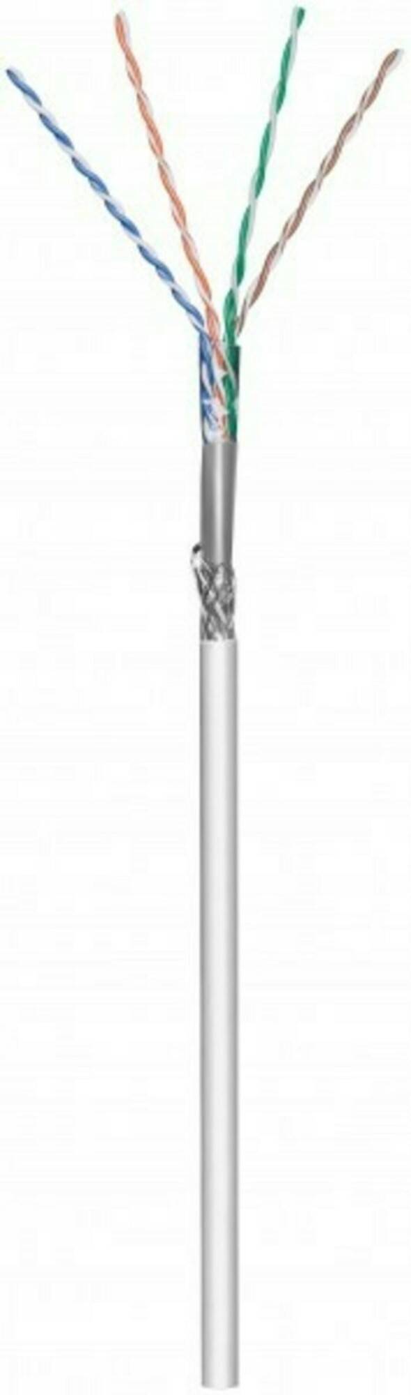 Danicom - CAT6 S/FTP 50m auf Spule gewickelt starrleiter grau CCA