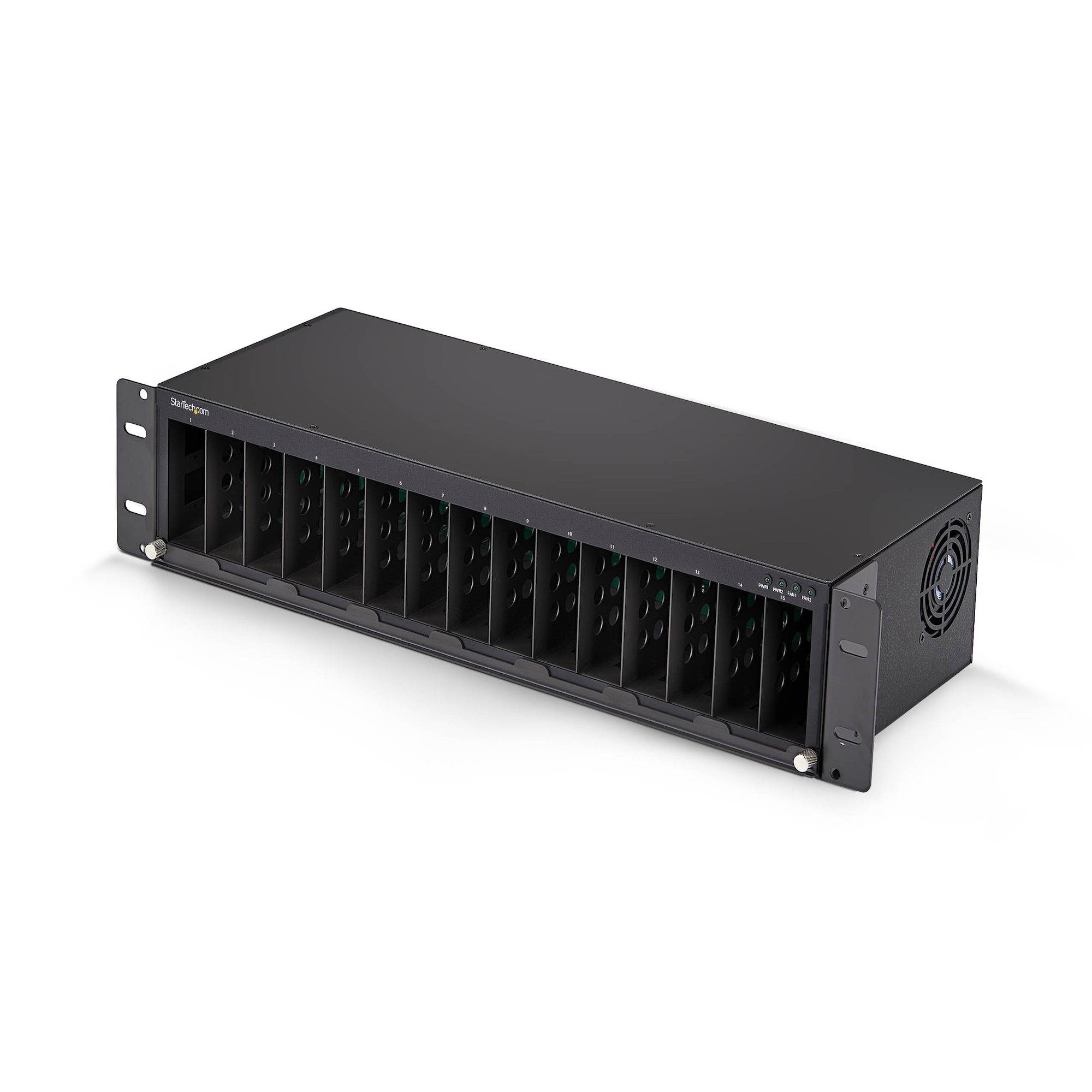 STARTECH 15-Slot Medienkonvertergehäuse Server, Storage & USV Server-, Speicher- und USV-Zubehör