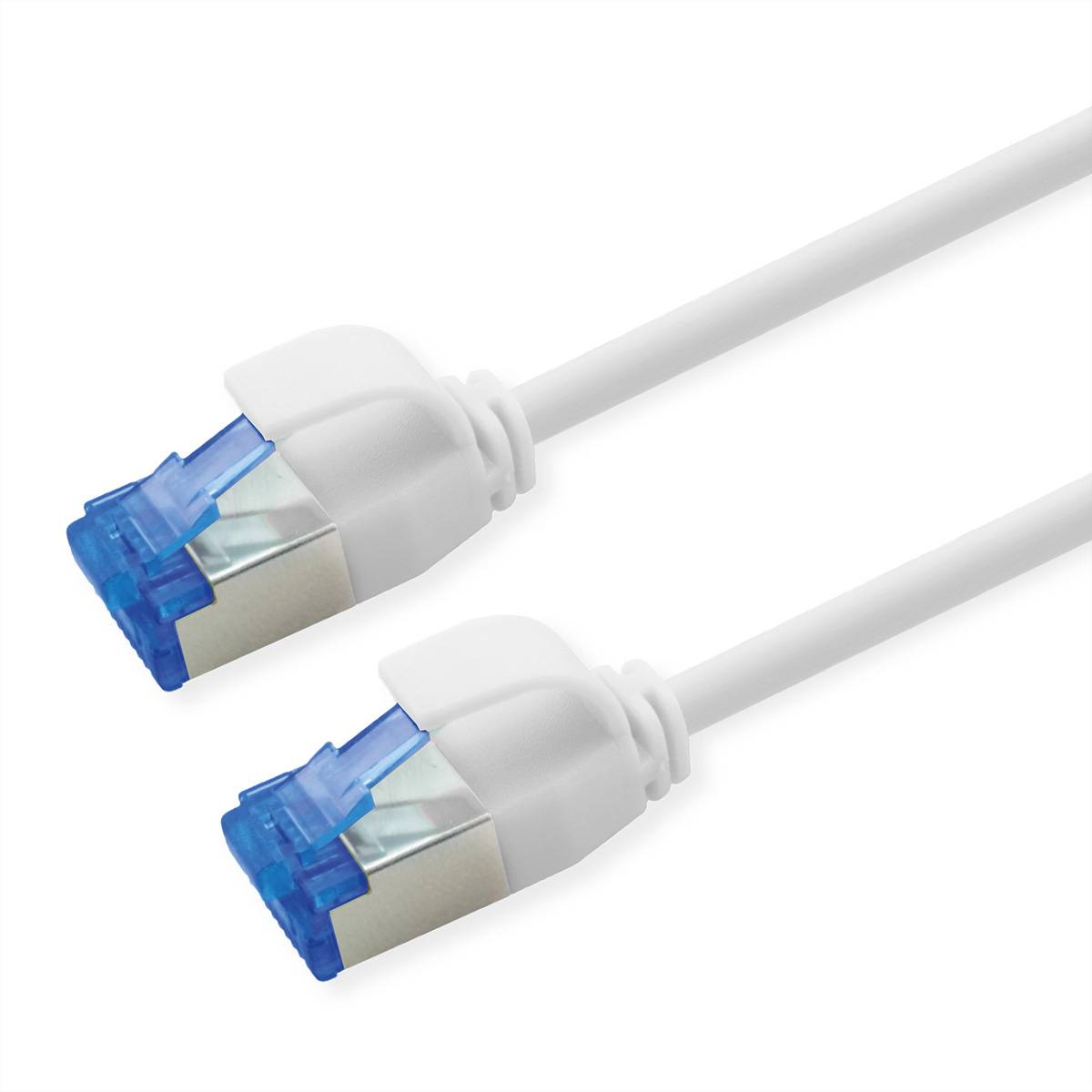 Roline Patchkabel Cat.6A (Class EA) S/FTP (PiMF), LSOH, PoE, weiß, 0,3m