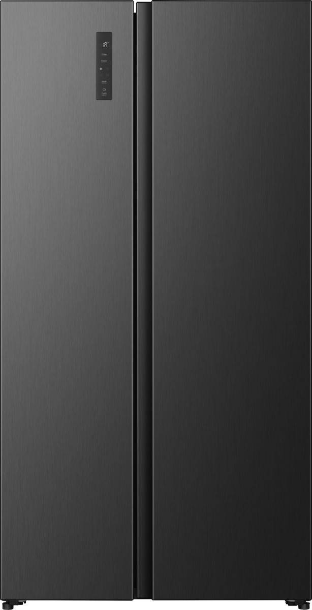 Hisense Side by Kühlschrank RS3P558NEFC ?R, Freistehend, Amerikanische Tür, Schwarz, 2 Tür(en), LED, An Tür