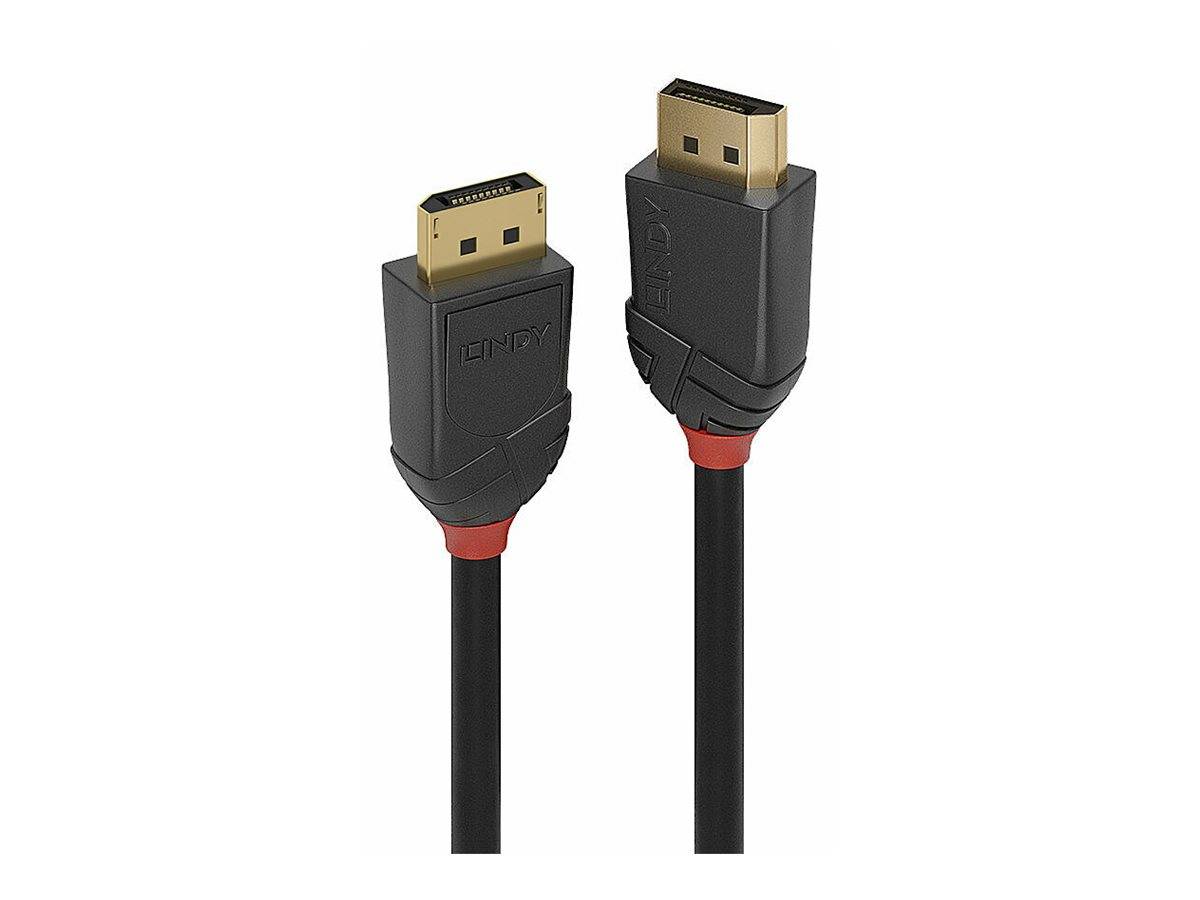 LINDY 36519, 5m DisplayPort 2.1 54G-Kabel, Black Line