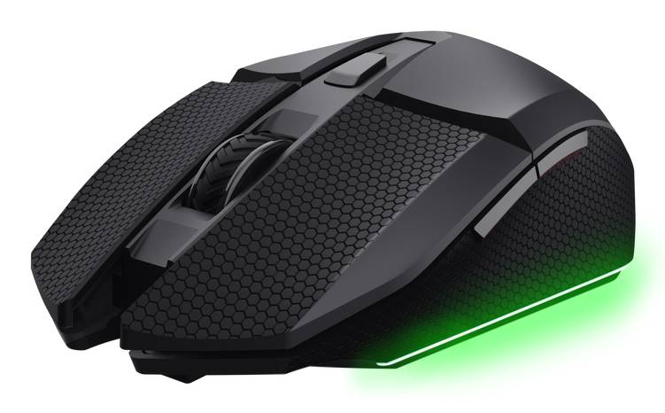 Trust GXT 122 Felox+, rechts, Optisch, RF Wireless + Bluetooth, 10000 DPI, Schwarz