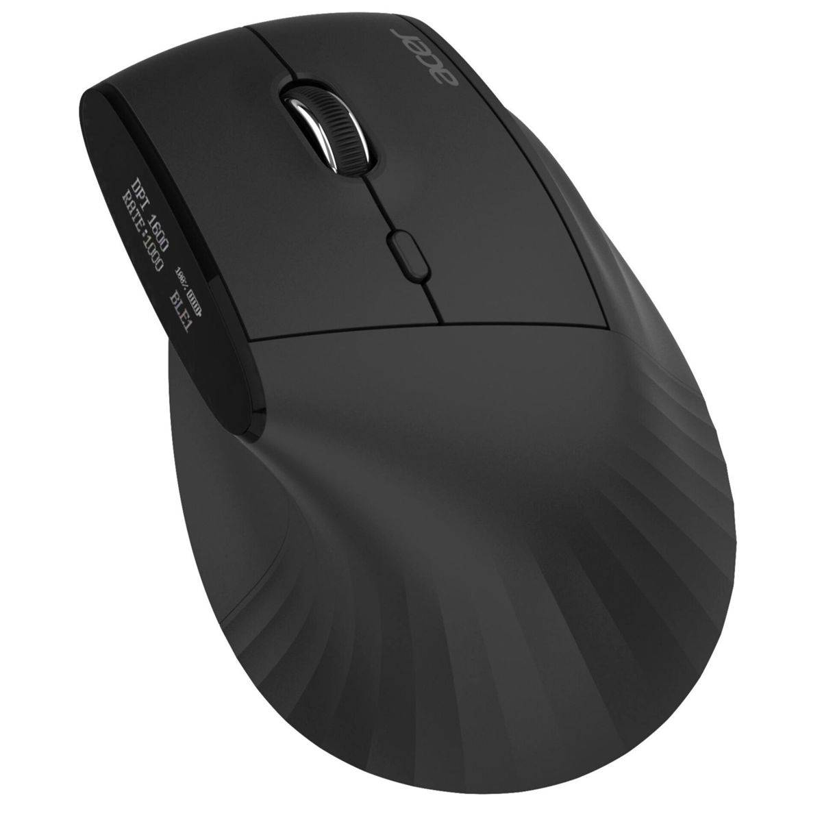 Acer Smart Fit - Maus - vertikal - ergonomisch - Laser - 10 Tasten - kabellos - 2.4 GHz, Bluetooth 5