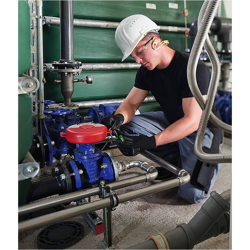 ABUS Handrad-Verriegelung V310, für Durchgangsventile 6,5" bis 10", Polypropylen