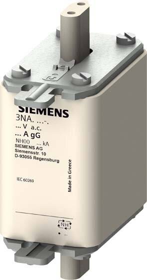 NH00-Sicherungseinsatz 35A 3NA38147 GL/GG 500VAC 250VDC mit Stirnmelder