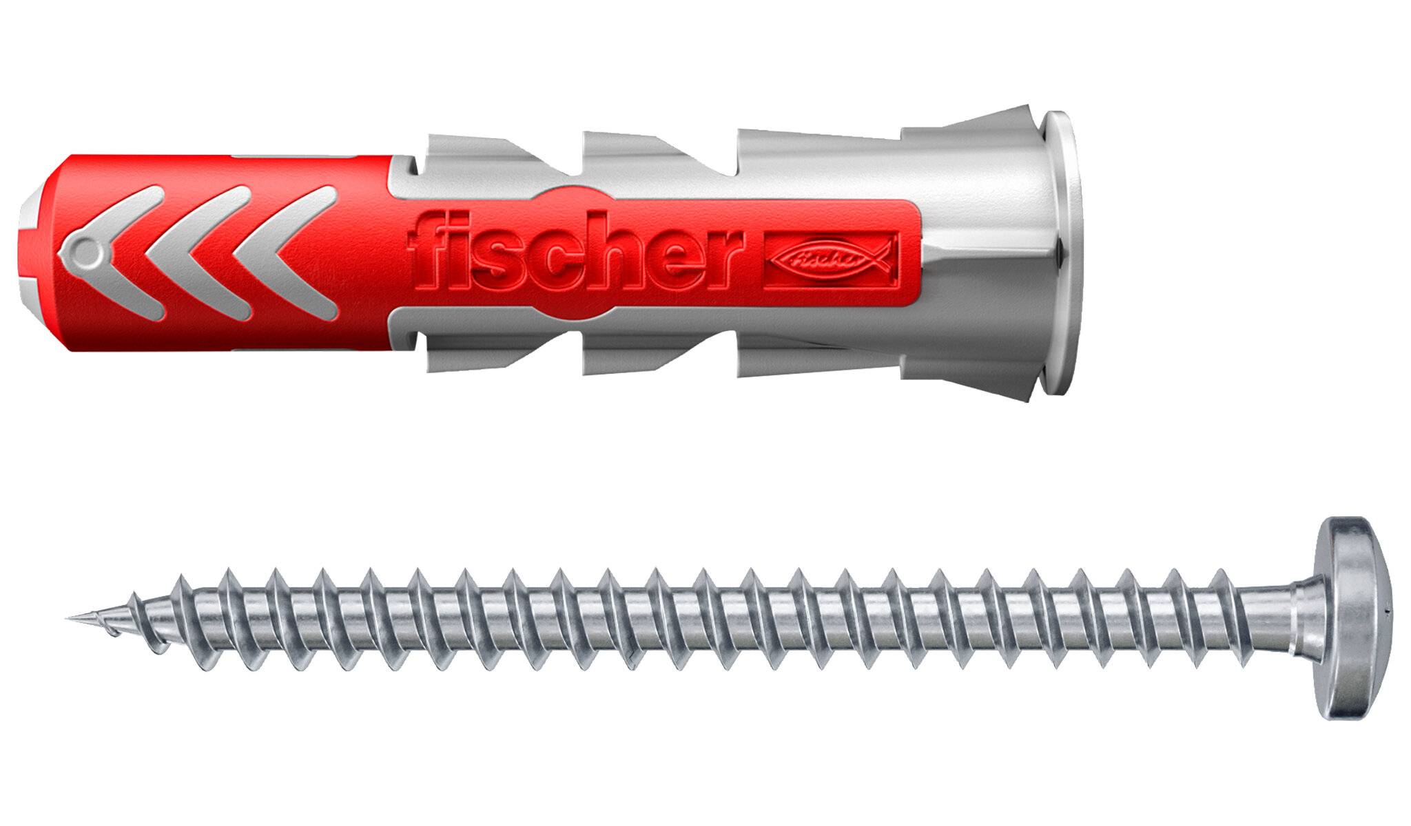 Fischer 545838, Schrauben- &amp; Dübelsatz, Autoklaven-Porenbeton, Mauerziegel, Beton, Gipsblock, Gipsfaserplatten, Gipskart