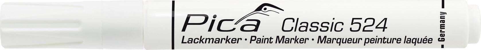 PICA - Lack-/Industriemarker 2-4mm Rundspitze weiß