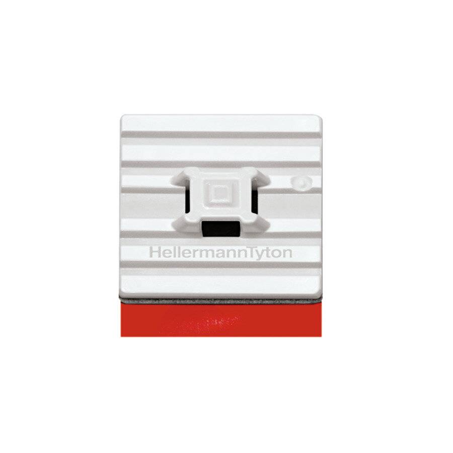 Hellermann FMB4APT-A-PA66HS-WH (100) Flexibler Klebesockel 151-02977 (Inhalt 100 Stück)