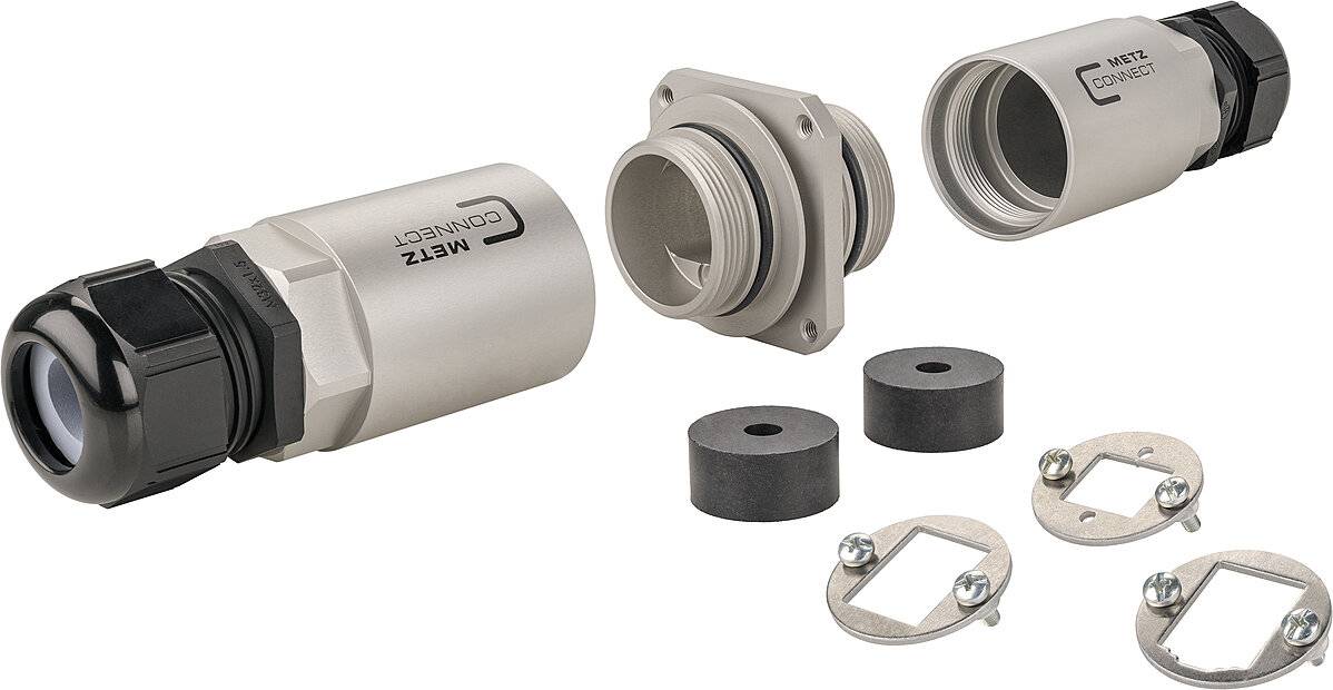 METZ CONNECT 14040000-E, Schwarz, Weiß, IP69K, 1 Stück(e)
