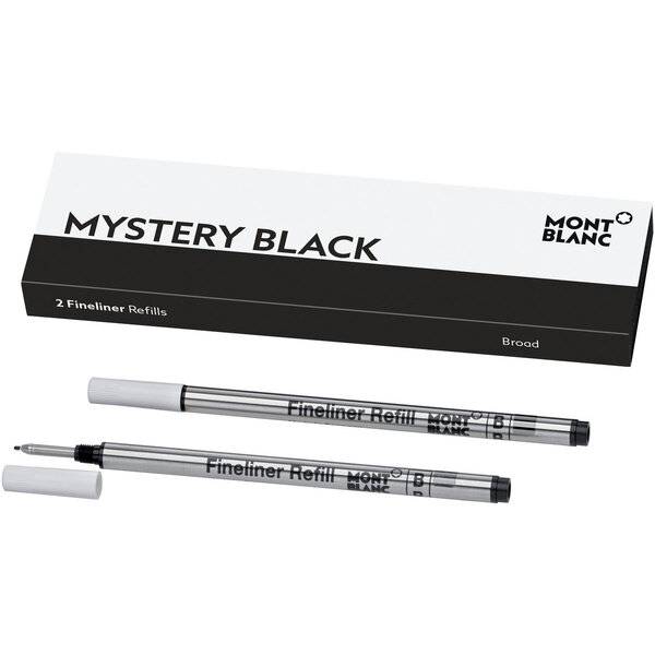 Feinlinermine - B 2 Stück mystery black.