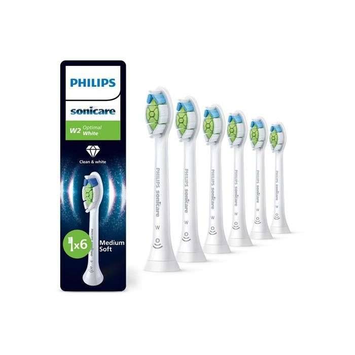 Philips Optimal White HX6066/87 Bürstenköpfe (6er-Pack), 6 Stück(e), Weiß, 3 Monat( e), Medium,