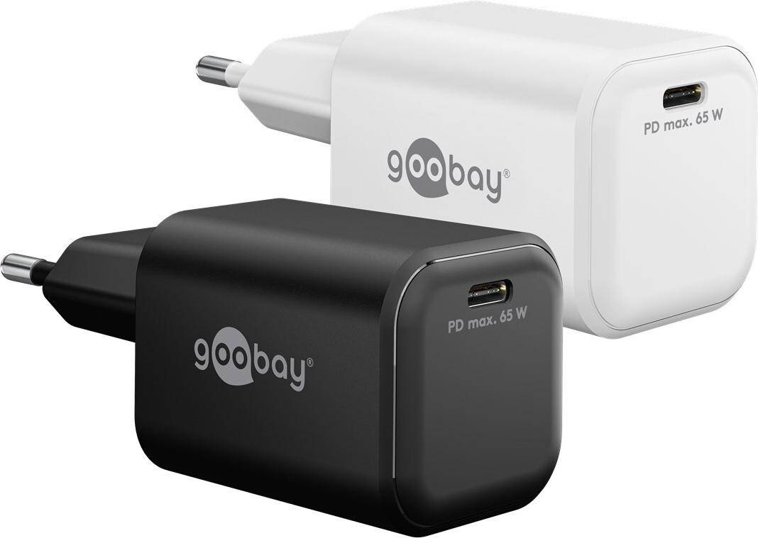 Goobay USB-Schnellladegerät Nano schwarz GaN,USB-C Power Delivery,65W,3A