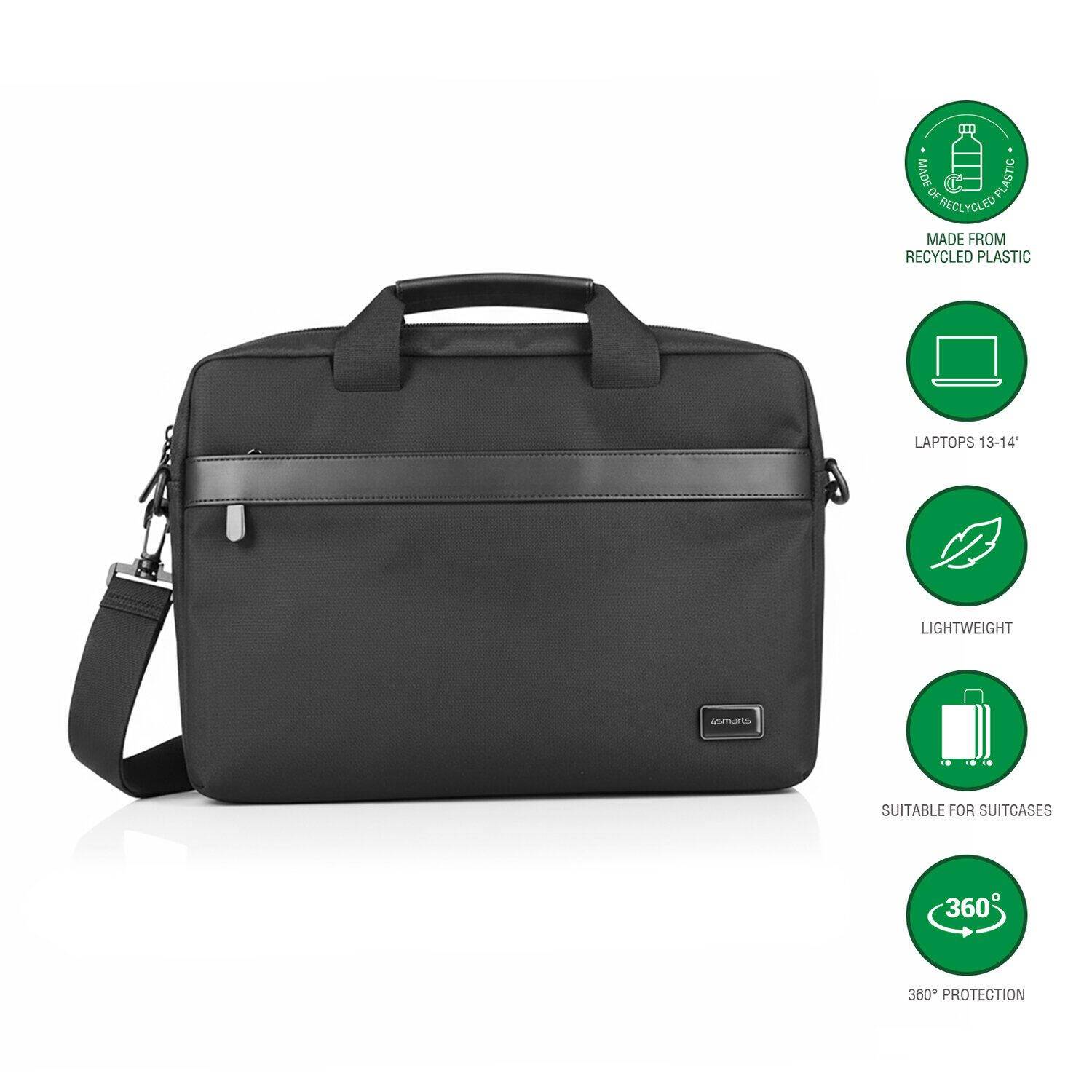 4smarts Laptop-Tasche Target Eco Slim 13–14” (bis 14,1 Zoll) 541769