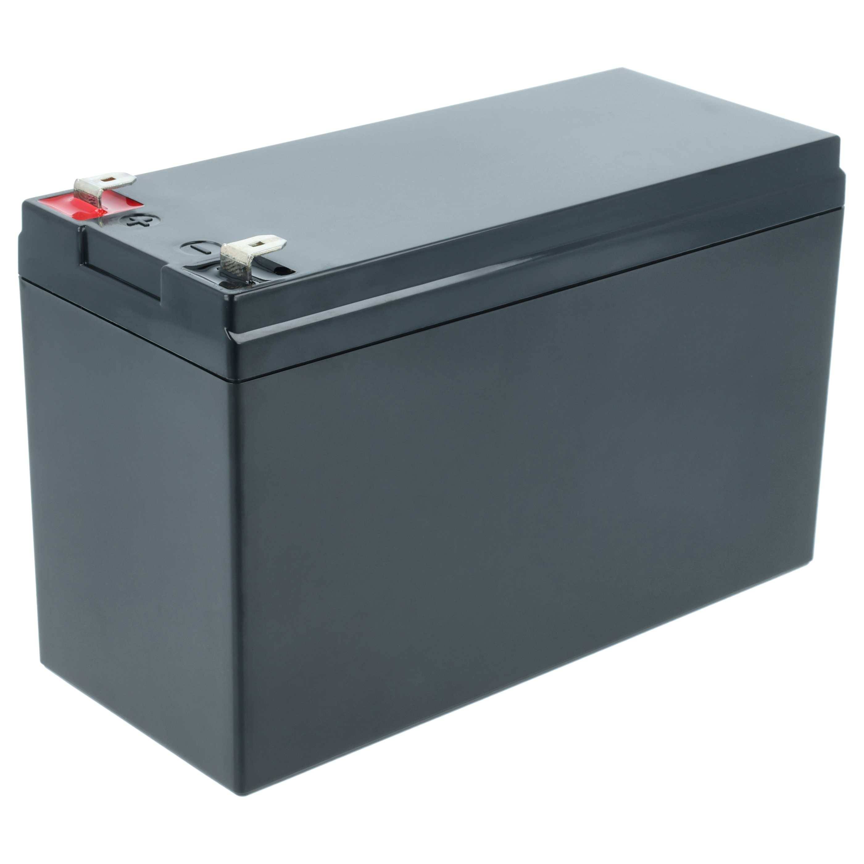 vhbw 4x Akku Bordbatterie für Wohnwagen, Boot, Camping, Wohnmobil (6 Ah, 12,8 V, LiFePO4), rechteckig