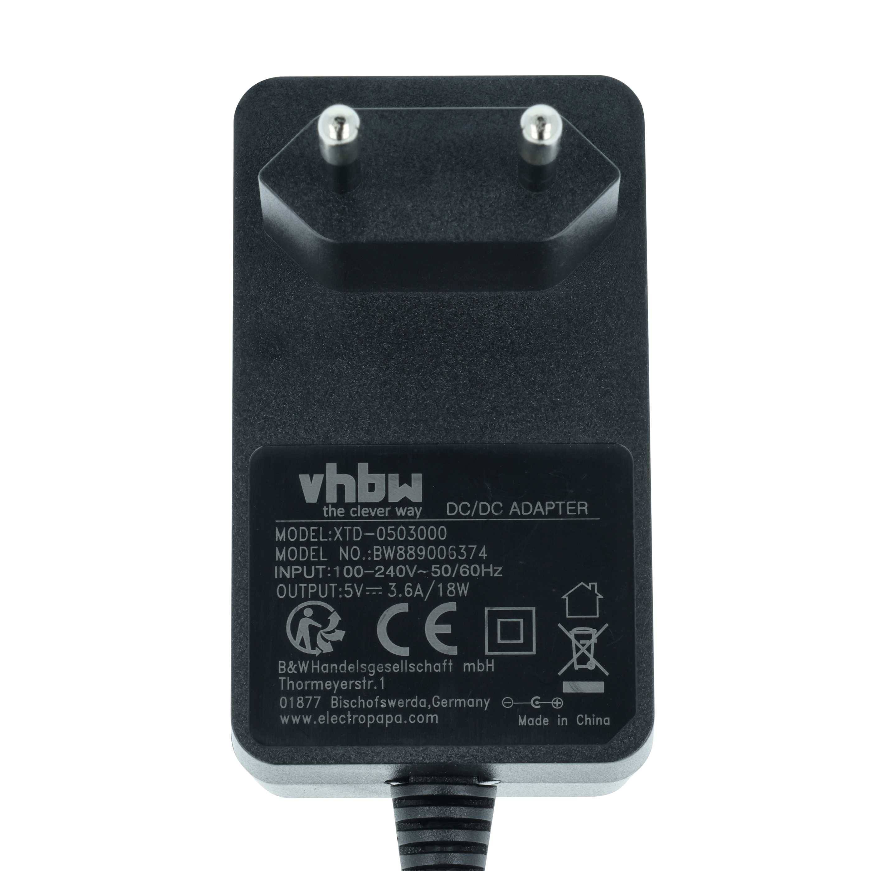 vhbw Netzteil kompatibel mit Intermec ED40 POS Barcode Scanner | Handheld Laserscanner