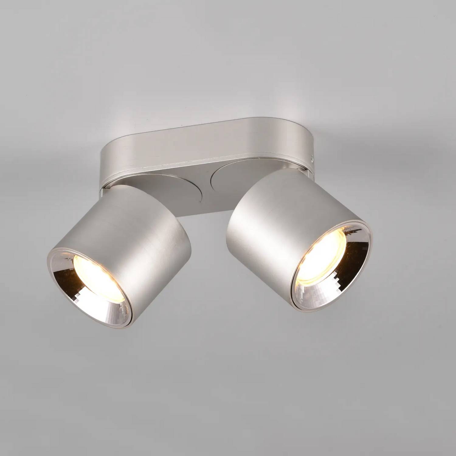 Trio Lighting Deckenstrahler Deckenlampe Lampe Guayana Gu10 Zweiflammig Nickel