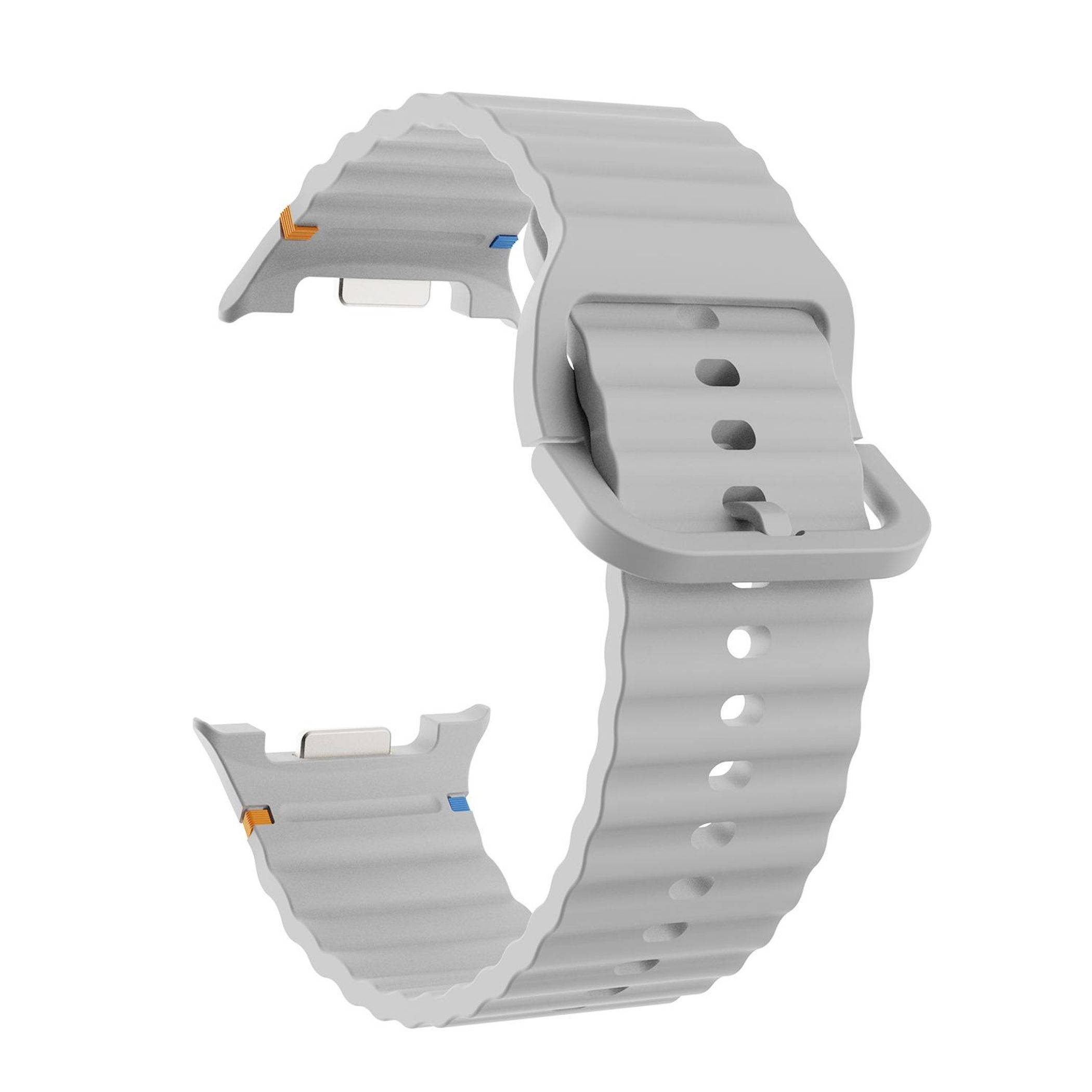 Silikon Armband für Samsung Galaxy Watch 9 / 8 / 8 Classic Wellenstruktur