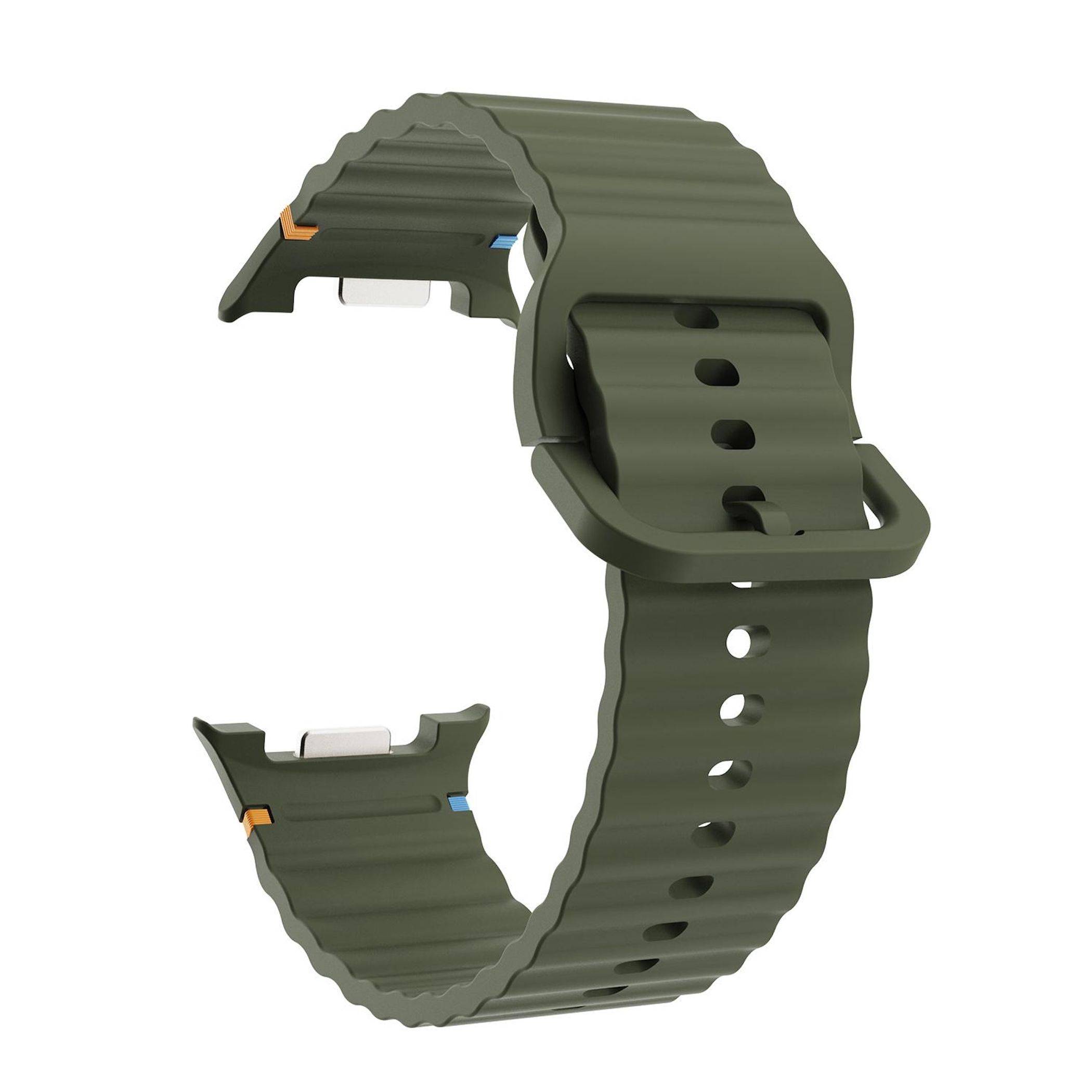 Silikon Armband für Samsung Galaxy Watch 9 / 8 / 8 Classic Wellenstruktur