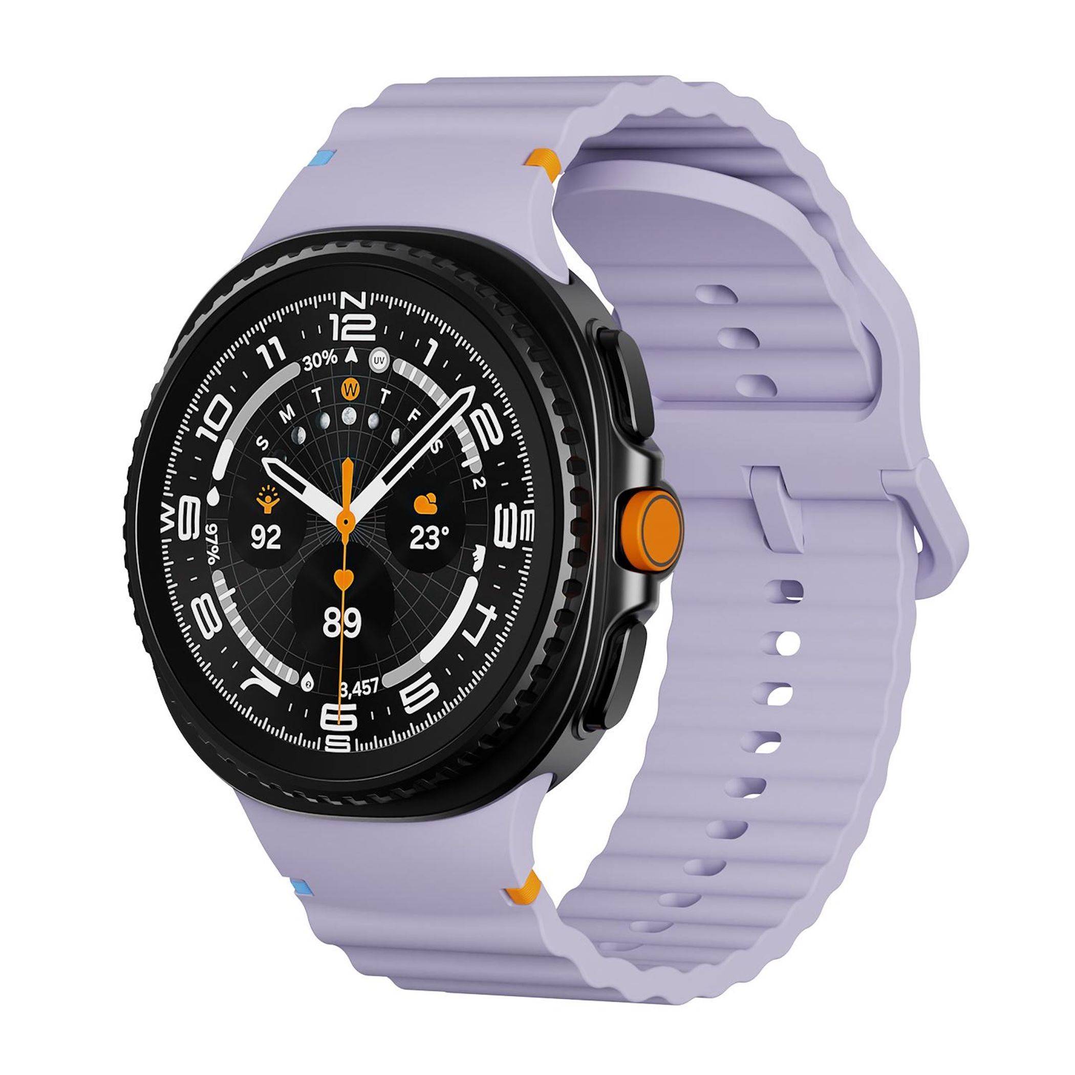 Silikon Armband für Samsung Galaxy Watch 9 / 8 / 8 Classic Wellenstruktur