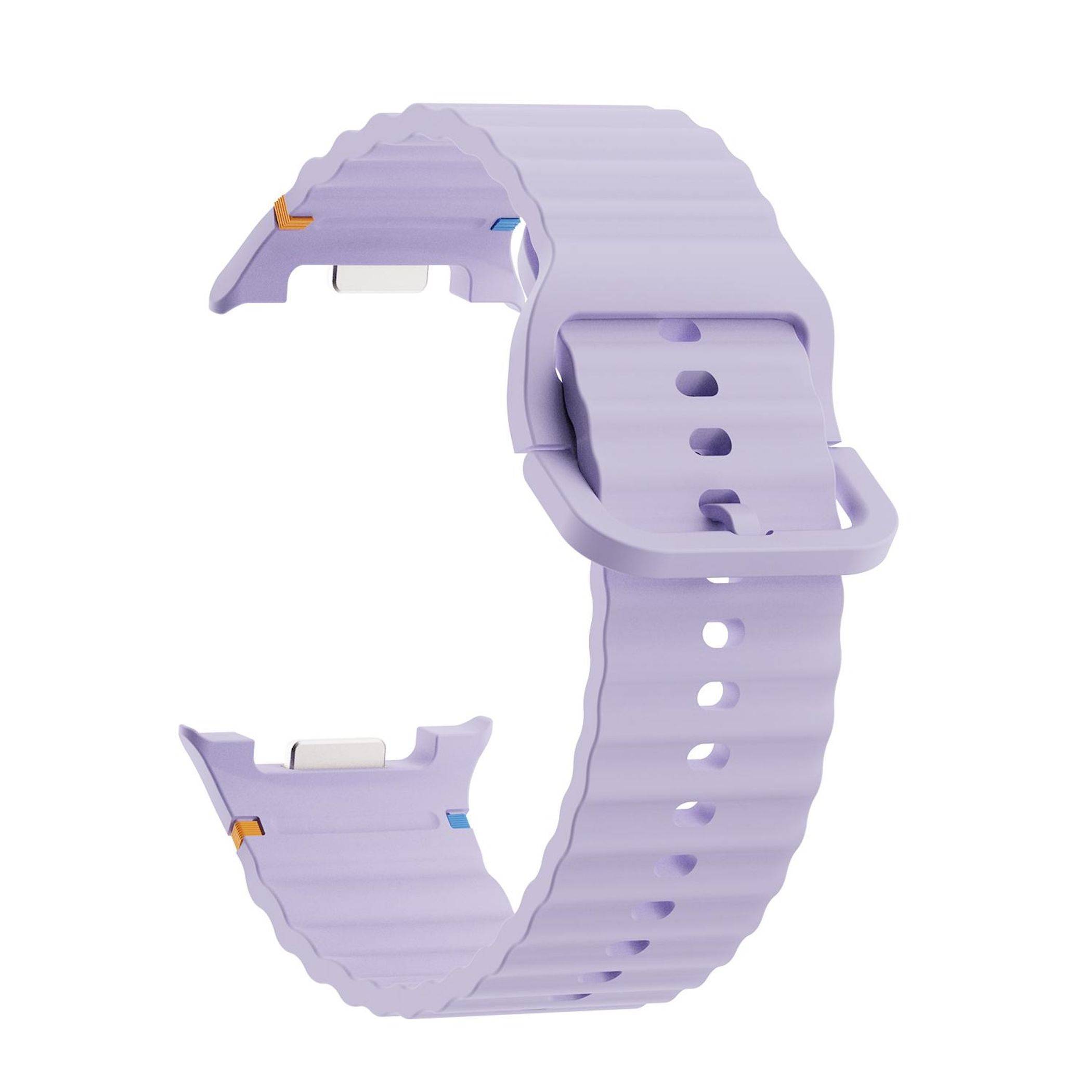 Silikon Armband für Samsung Galaxy Watch 9 / 8 / 8 Classic Wellenstruktur