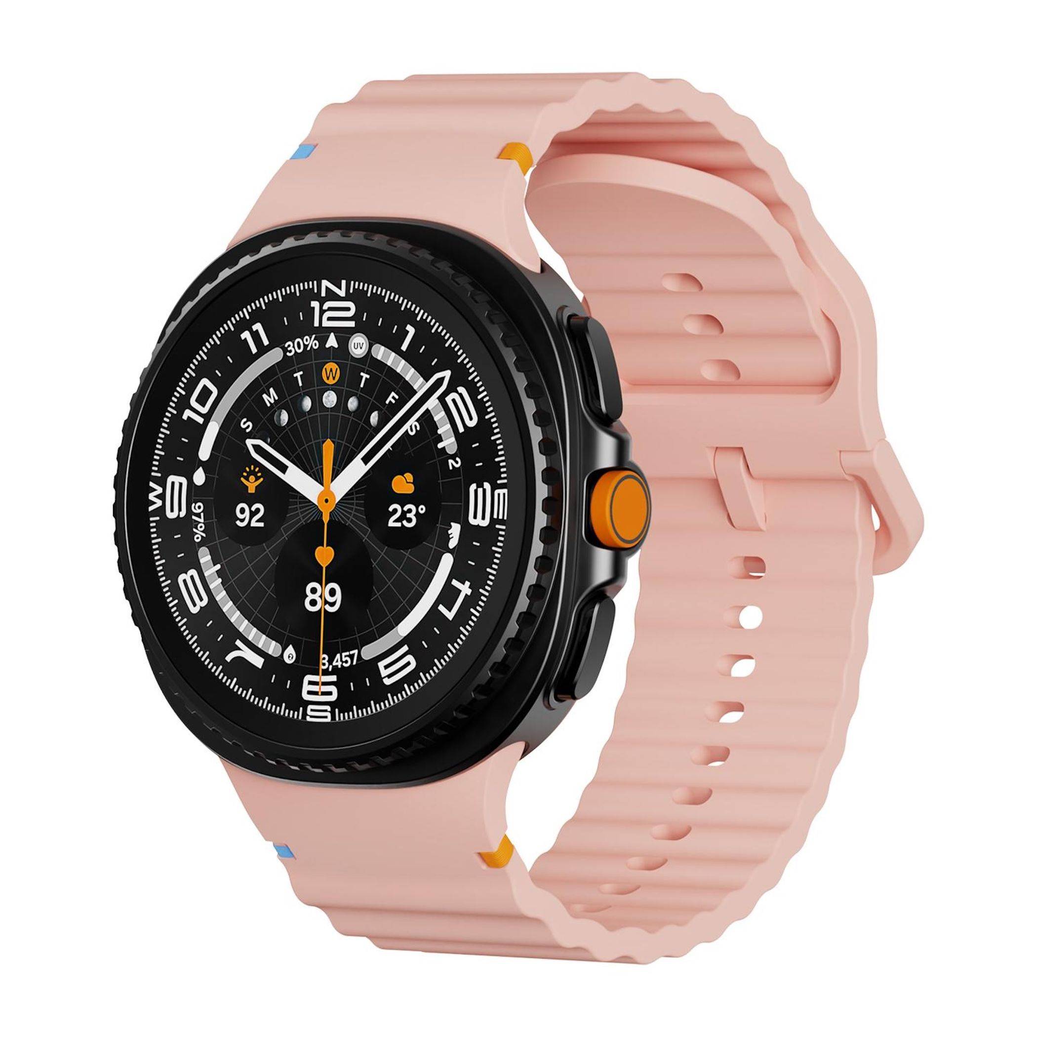 Silikon Armband für Samsung Galaxy Watch 9 / 8 / 8 Classic Wellenstruktur