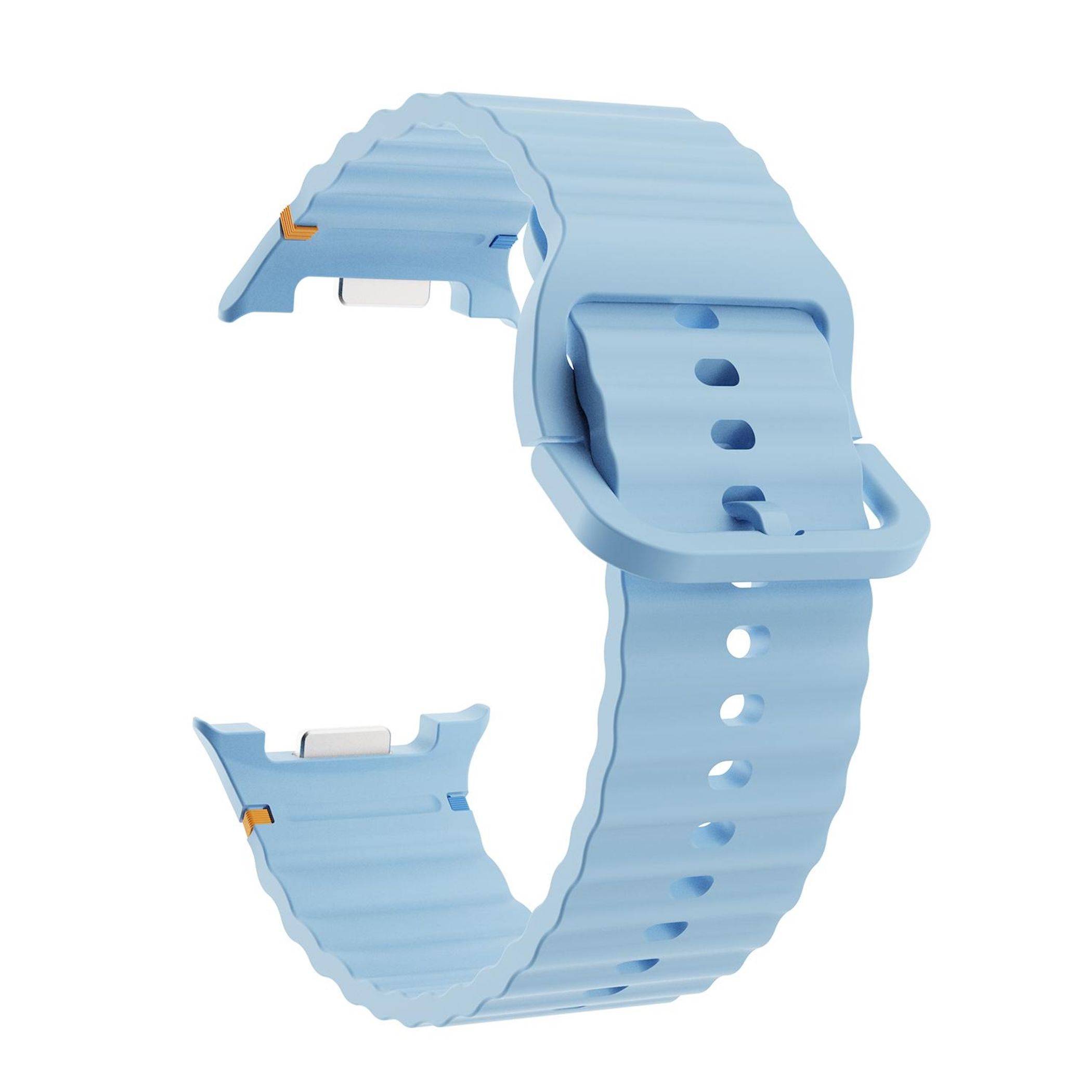 Silikon Armband für Samsung Galaxy Watch 9 / 8 / 8 Classic Wellenstruktur