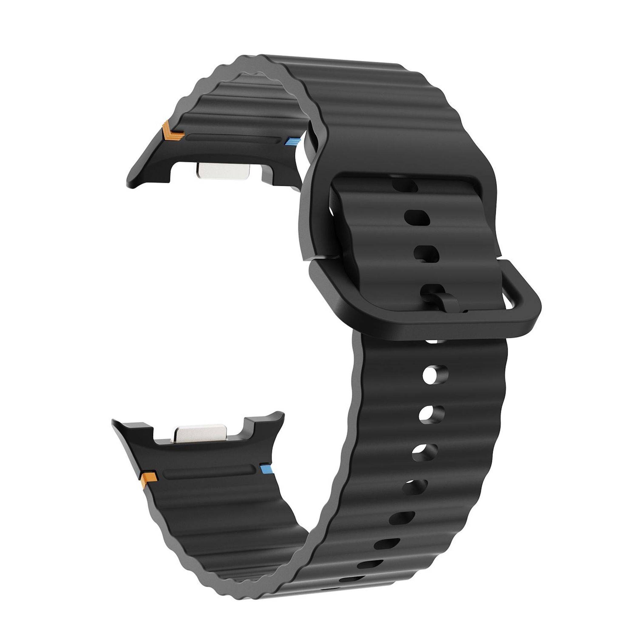 Silikon Armband für Samsung Galaxy Watch 9 / 8 / 8 Classic Wellenstruktur