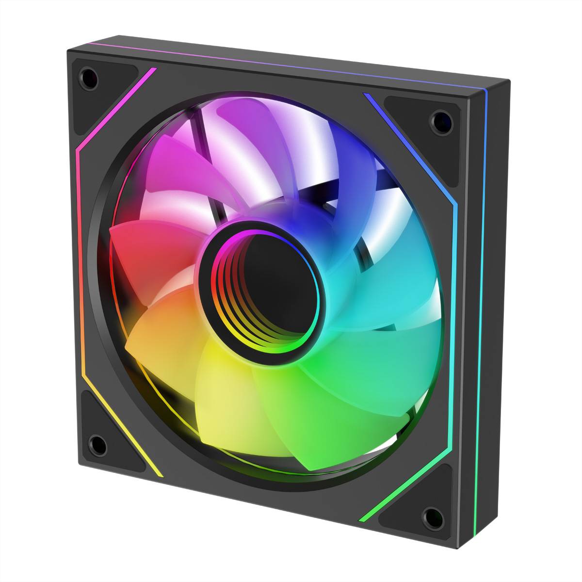 Xilence XF079 Reverse Gehäuseluefter mit Infinity-Mirror-Design Gehäuse-Lüfter