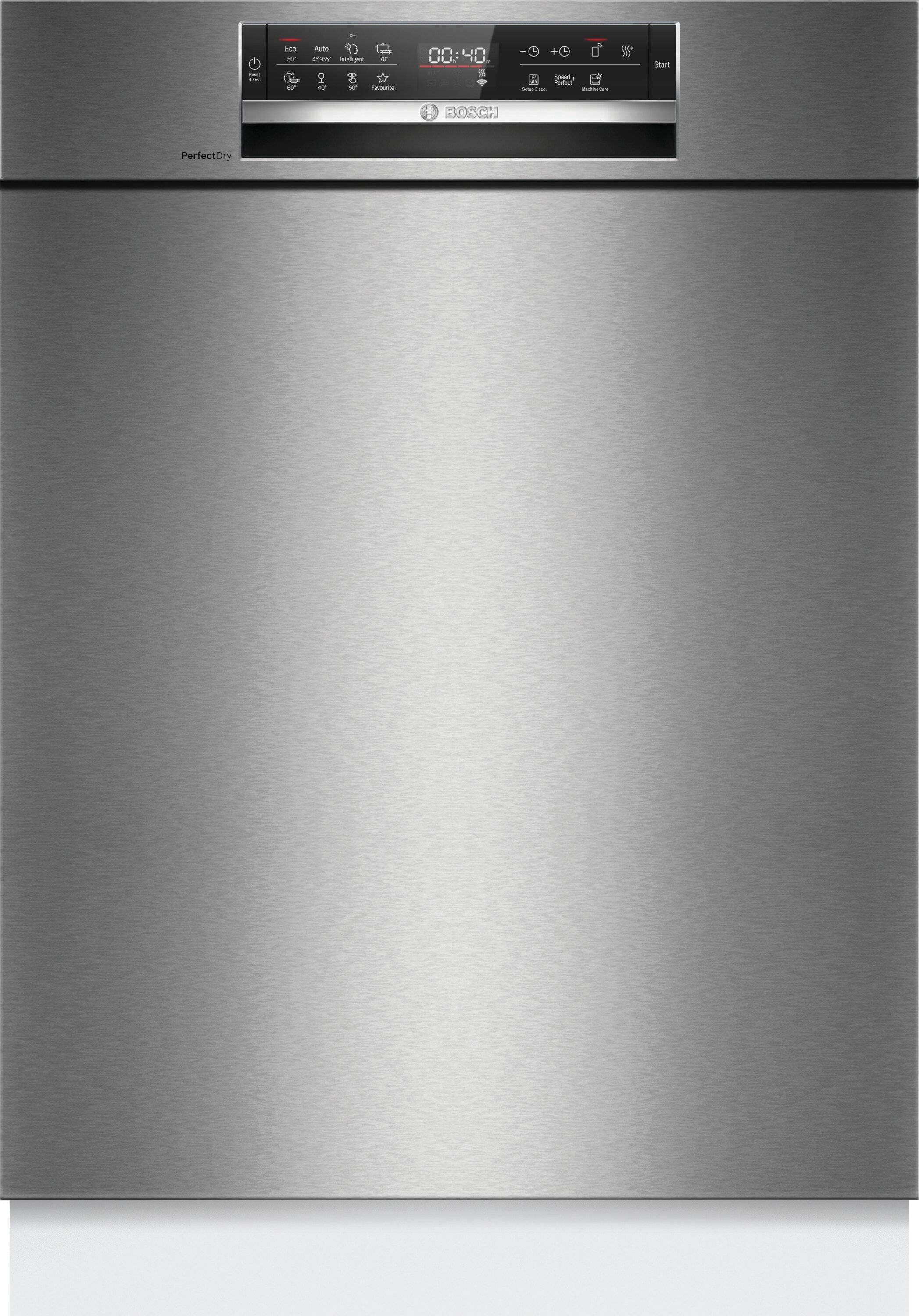 Bosch Serie 6 SMU6ZCS16E, Halb integriert, Standardgröße (60 cm), Edelstahl, Edelstahl, Berührung, 1,75 m