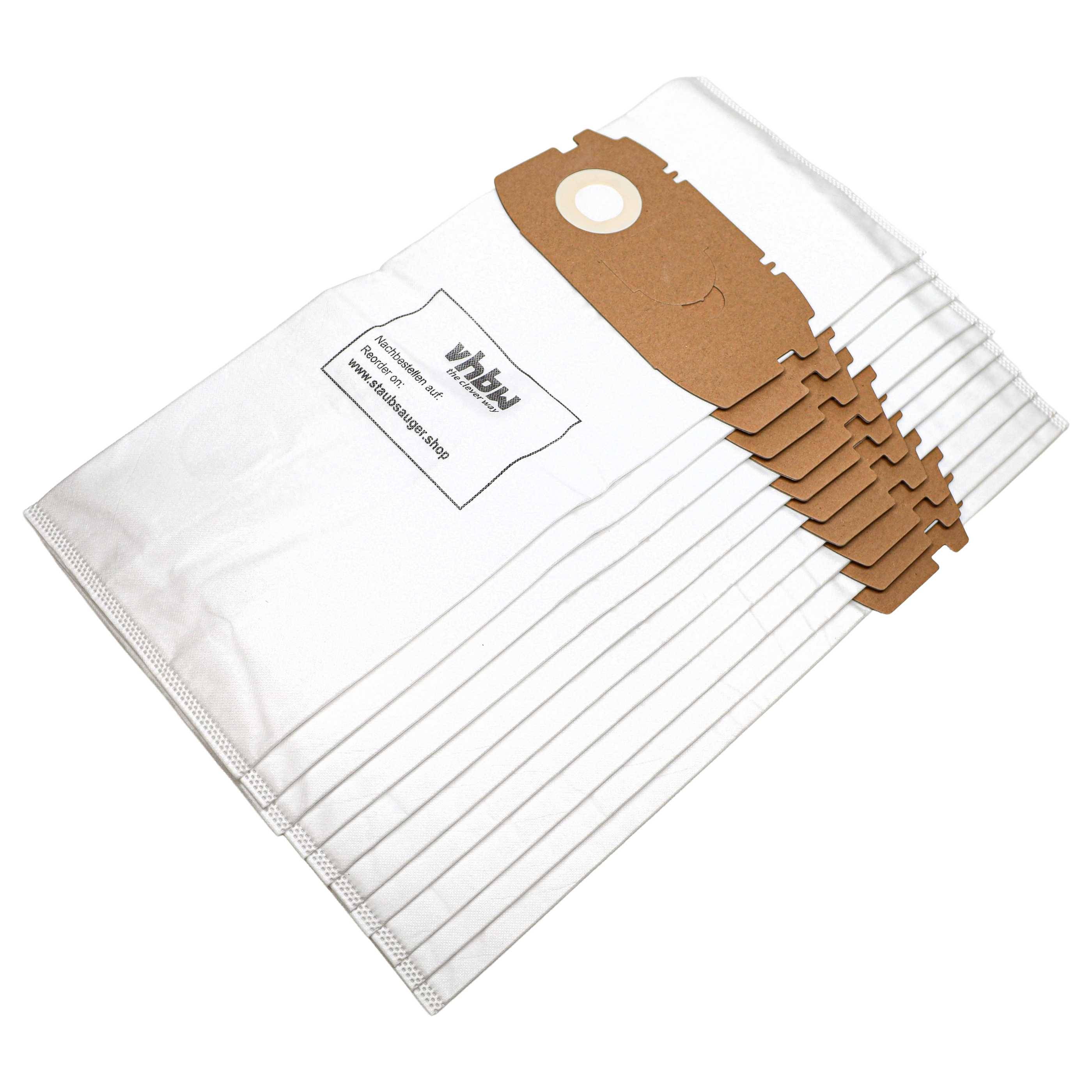 vhbw 10x Staubbeutel Ersatz für Festo Festool 456772, 498410 für Staubsauger - 34cm x 26cm Weiß