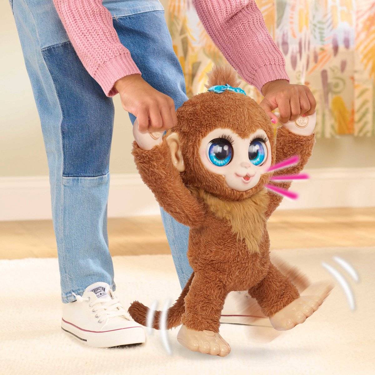 Just Play furReal Peanut laufender Affe mit Bewegungs- und Soundfunktion
