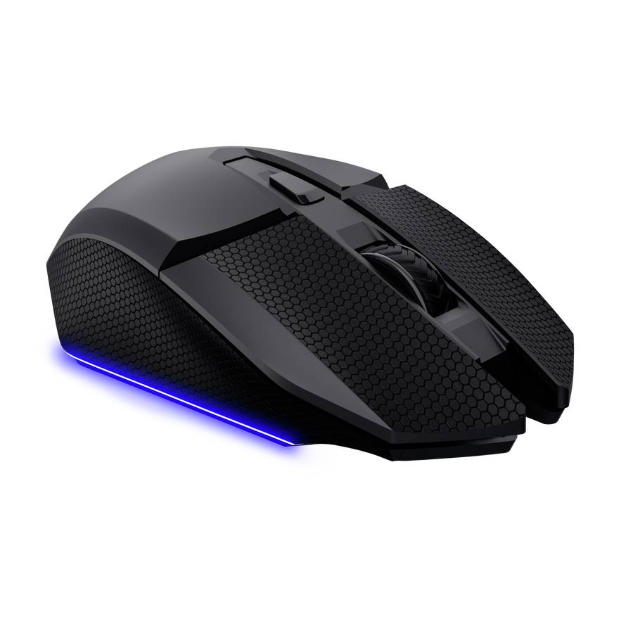Trust GXT 122 Felox+, rechts, Optisch, RF Wireless + Bluetooth, 10000 DPI, Schwarz