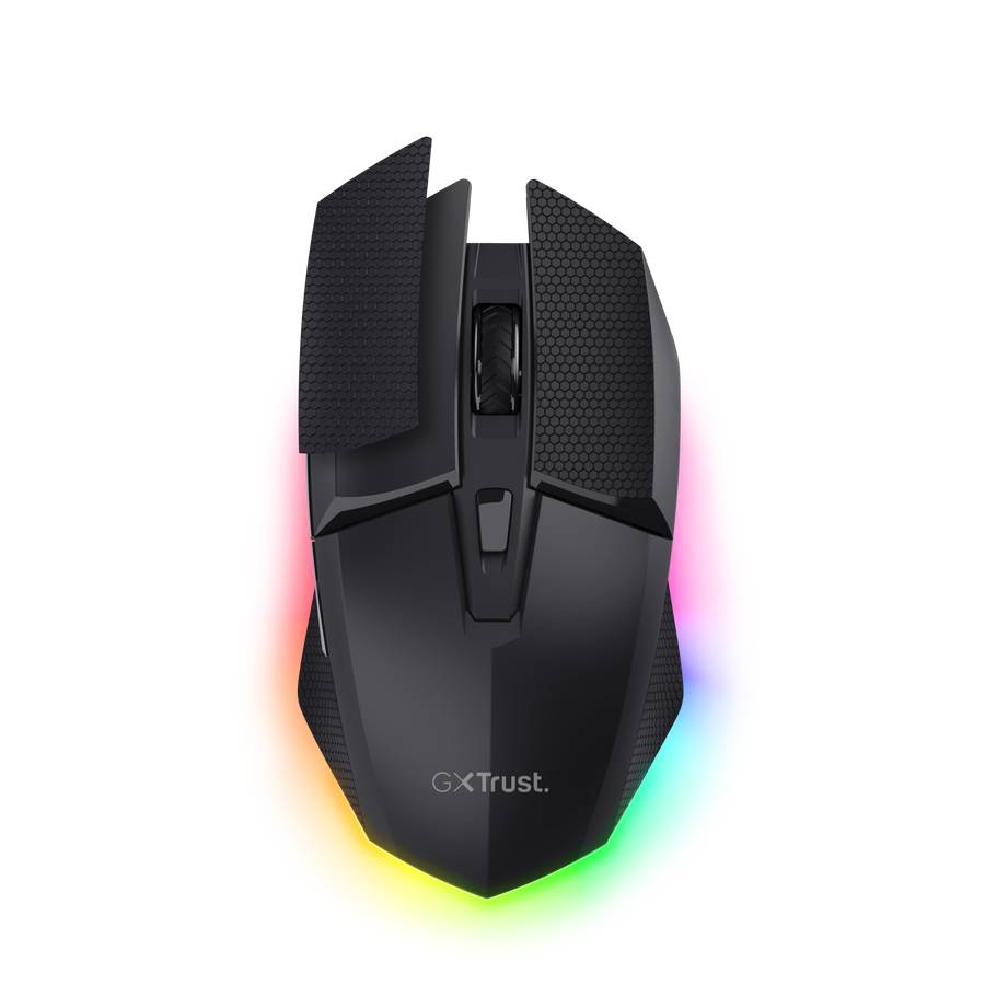 Trust GXT 122 Felox+, rechts, Optisch, RF Wireless + Bluetooth, 10000 DPI, Schwarz