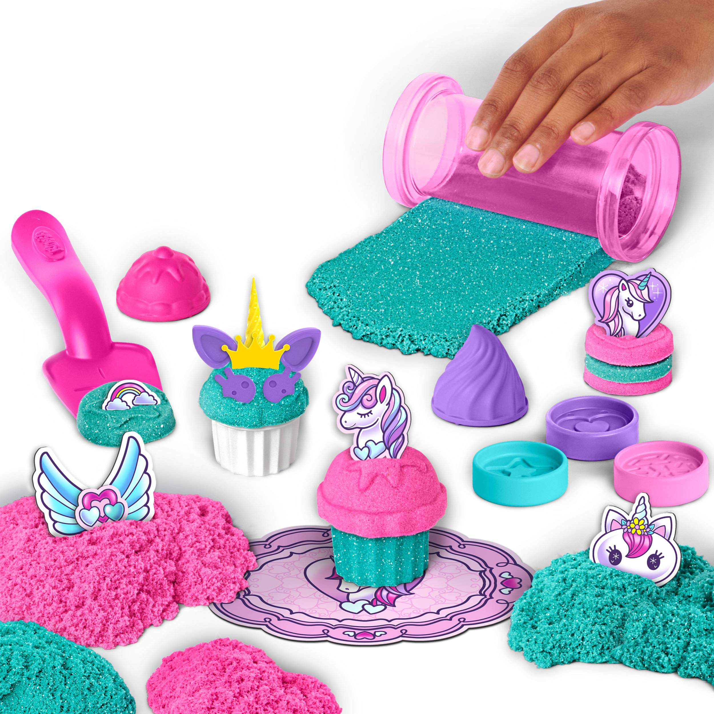 Spin Master Kinetic Sand Einhorn Back Set, Kinetischer Sand für Kinder, 3 Jahr(e), Kunststoff, Mehrfarbig