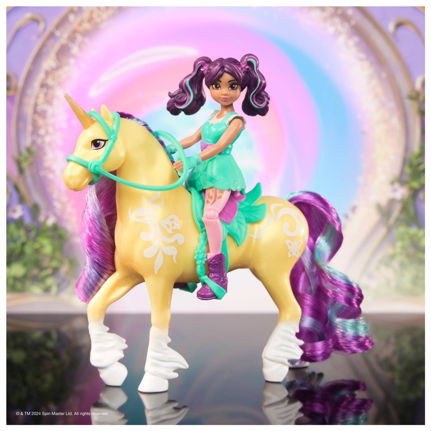 Spin Master Unicorn Academy - Abenteuer-Set, mit Ravenzella, Sophia, Ava, Wildstar, Leaf und