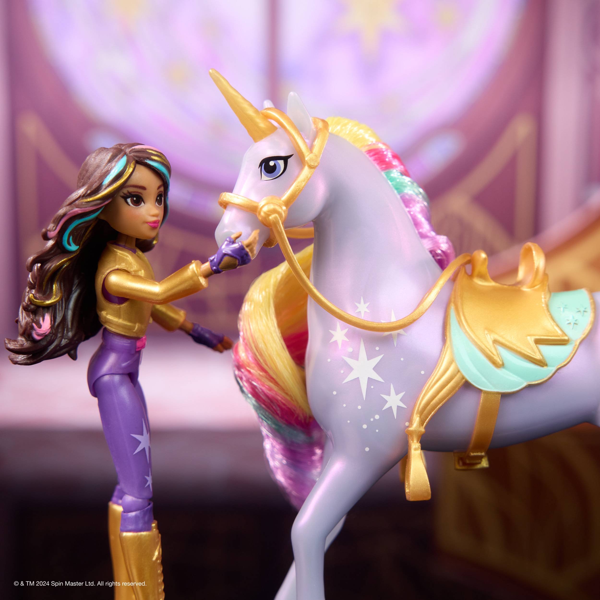 Spin Master Unicorn Academy - Abenteuer-Set, mit Ravenzella, Sophia, Ava, Wildstar, Leaf und
