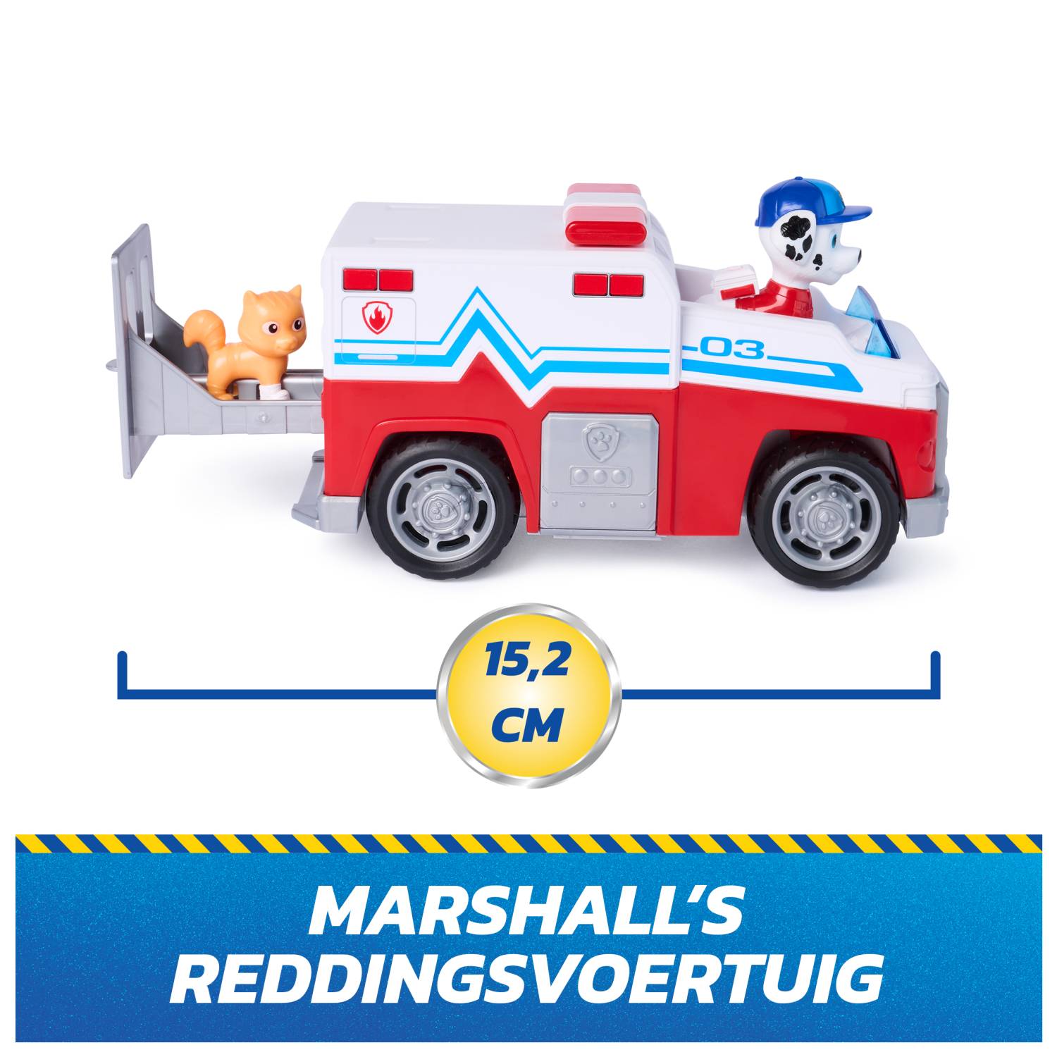 Spin Master PAW Patrol - Search & Rescue: Marshalls Rettungsfahrzeug mit 2 Figuren, 3 Jahr(e), Mehrfarbig
