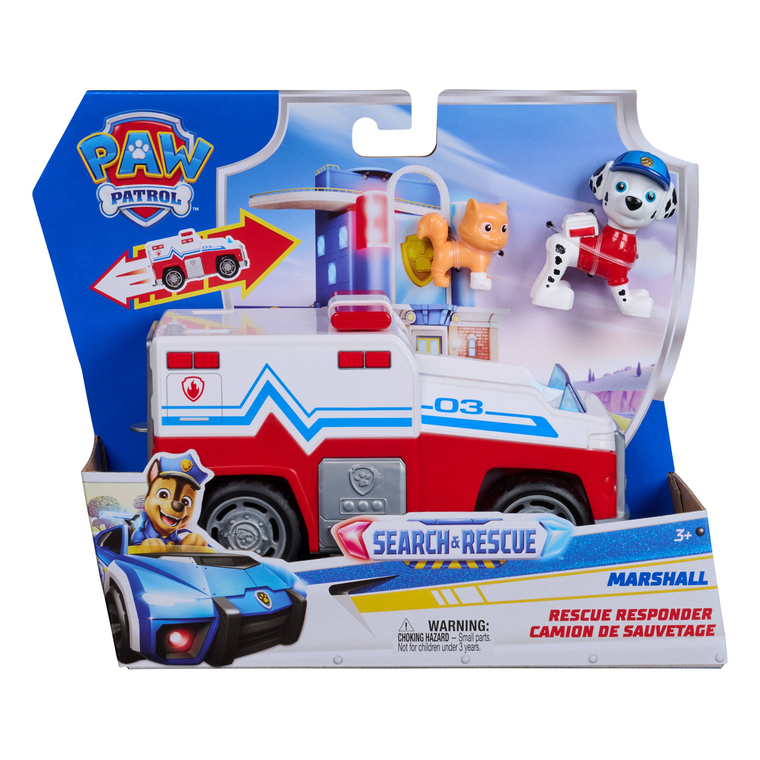 Spin Master PAW Patrol - Search & Rescue: Marshalls Rettungsfahrzeug mit 2 Figuren, 3 Jahr(e), Mehrfarbig