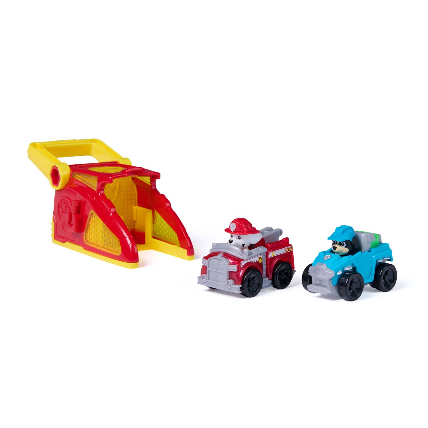 Spin Master PAW Patrol – Pup Squad Launcher mit Marshall & Rex Fahrzeugen, Auto, 3 Jahr(e), Kunststoff, Mehrfarbig