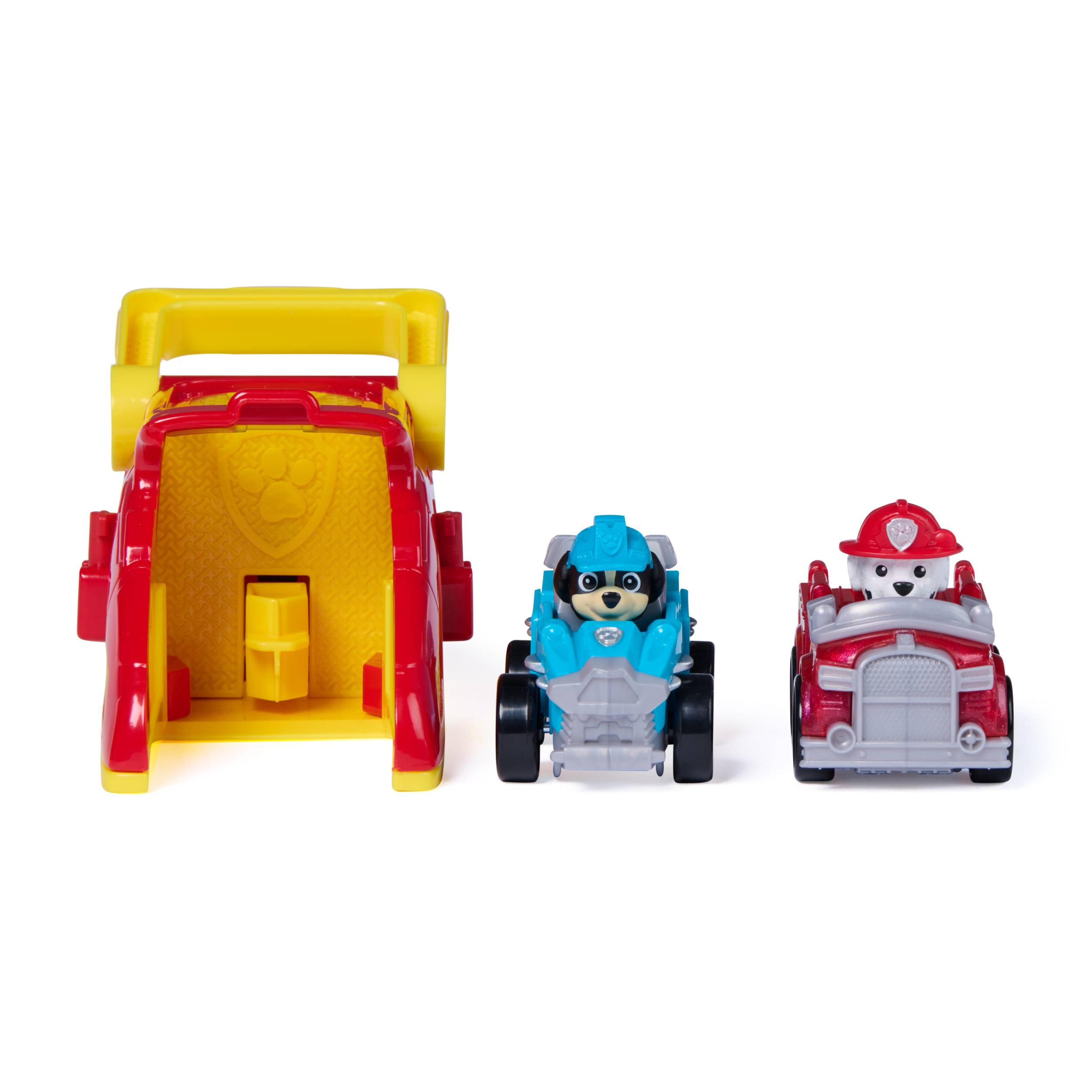 Spin Master PAW Patrol – Pup Squad Launcher mit Marshall & Rex Fahrzeugen, Auto, 3 Jahr(e), Kunststoff, Mehrfarbig
