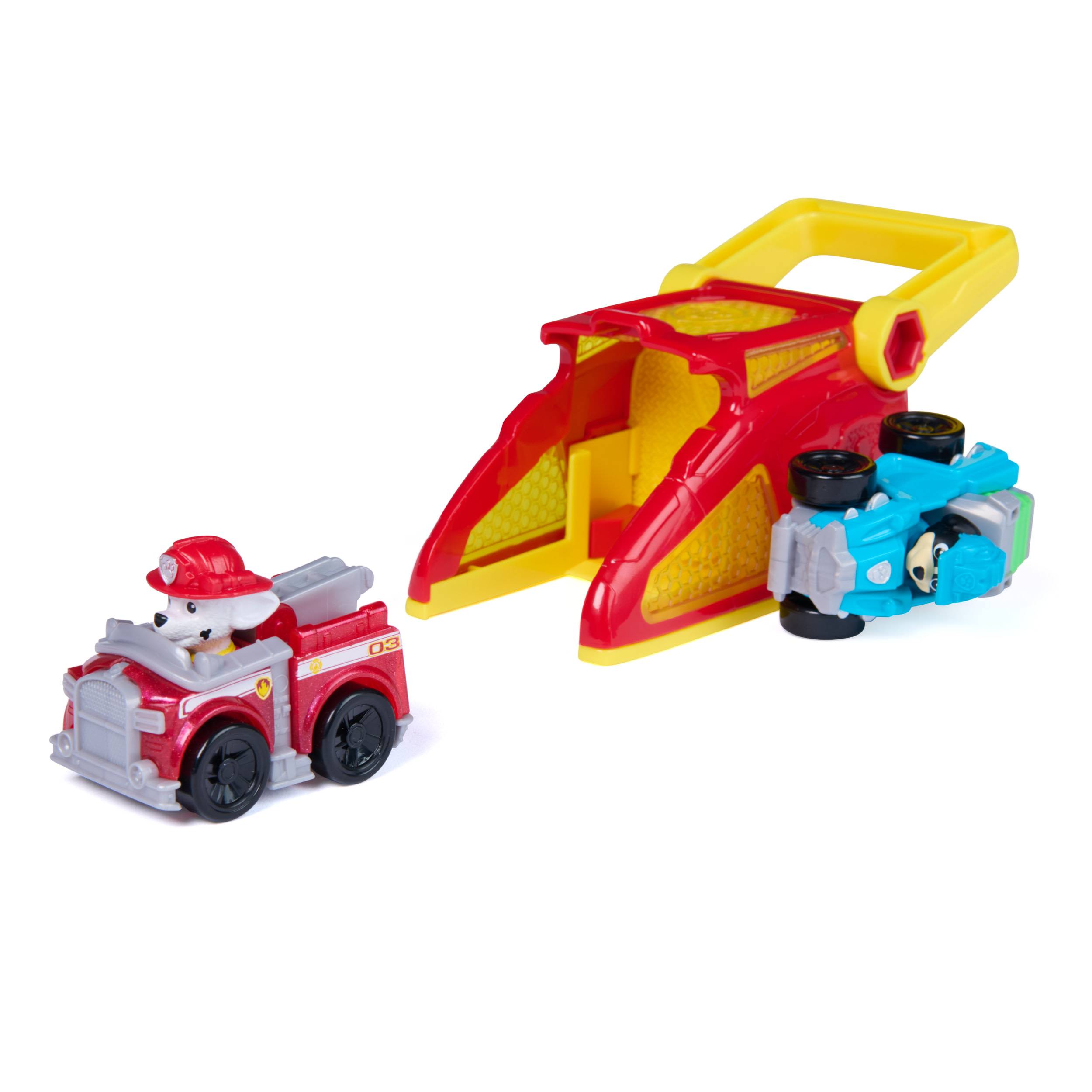 Spin Master PAW Patrol – Pup Squad Launcher mit Marshall & Rex Fahrzeugen, Auto, 3 Jahr(e), Kunststoff, Mehrfarbig