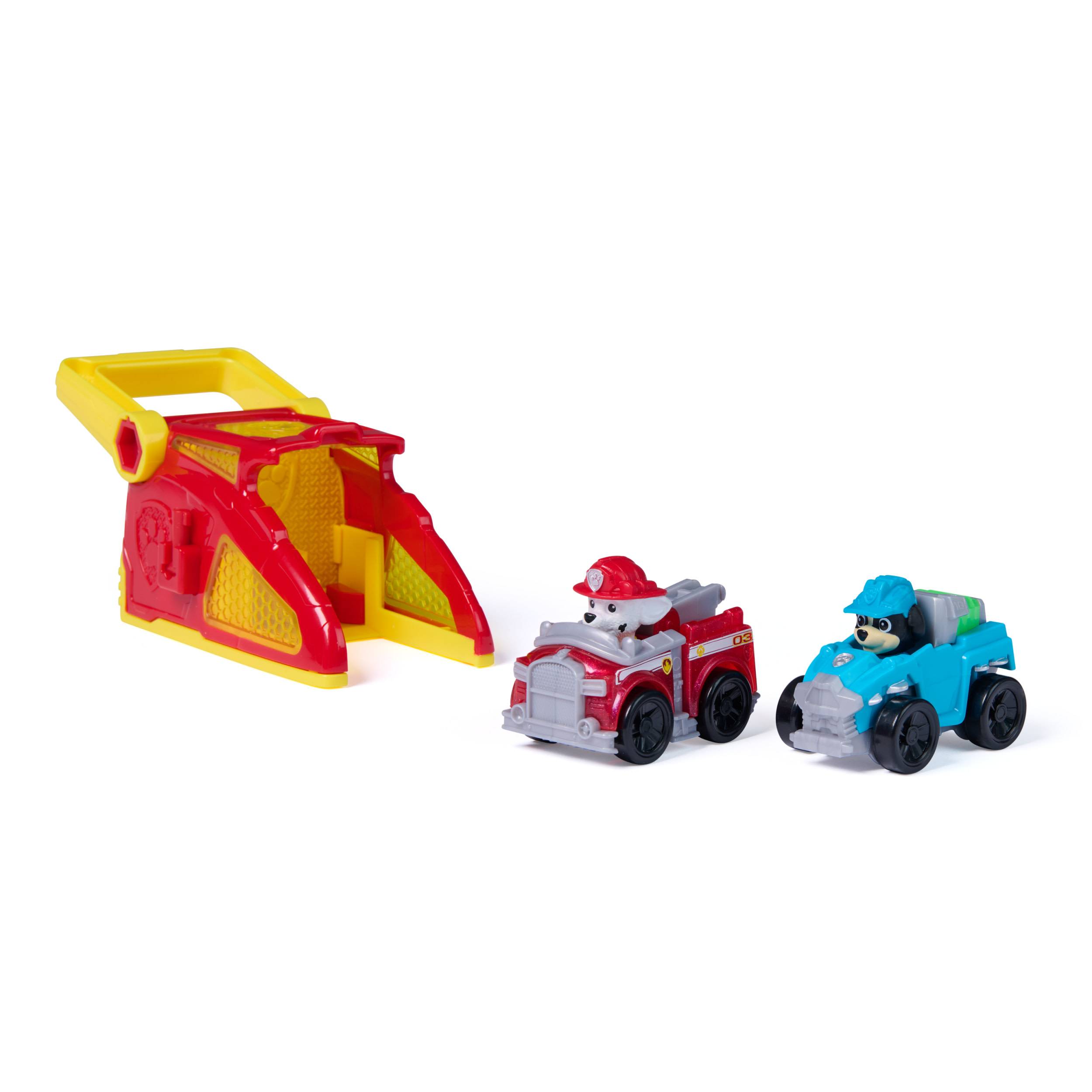 Spin Master PAW Patrol – Pup Squad Launcher mit Marshall & Rex Fahrzeugen, Auto, 3 Jahr(e), Kunststoff, Mehrfarbig
