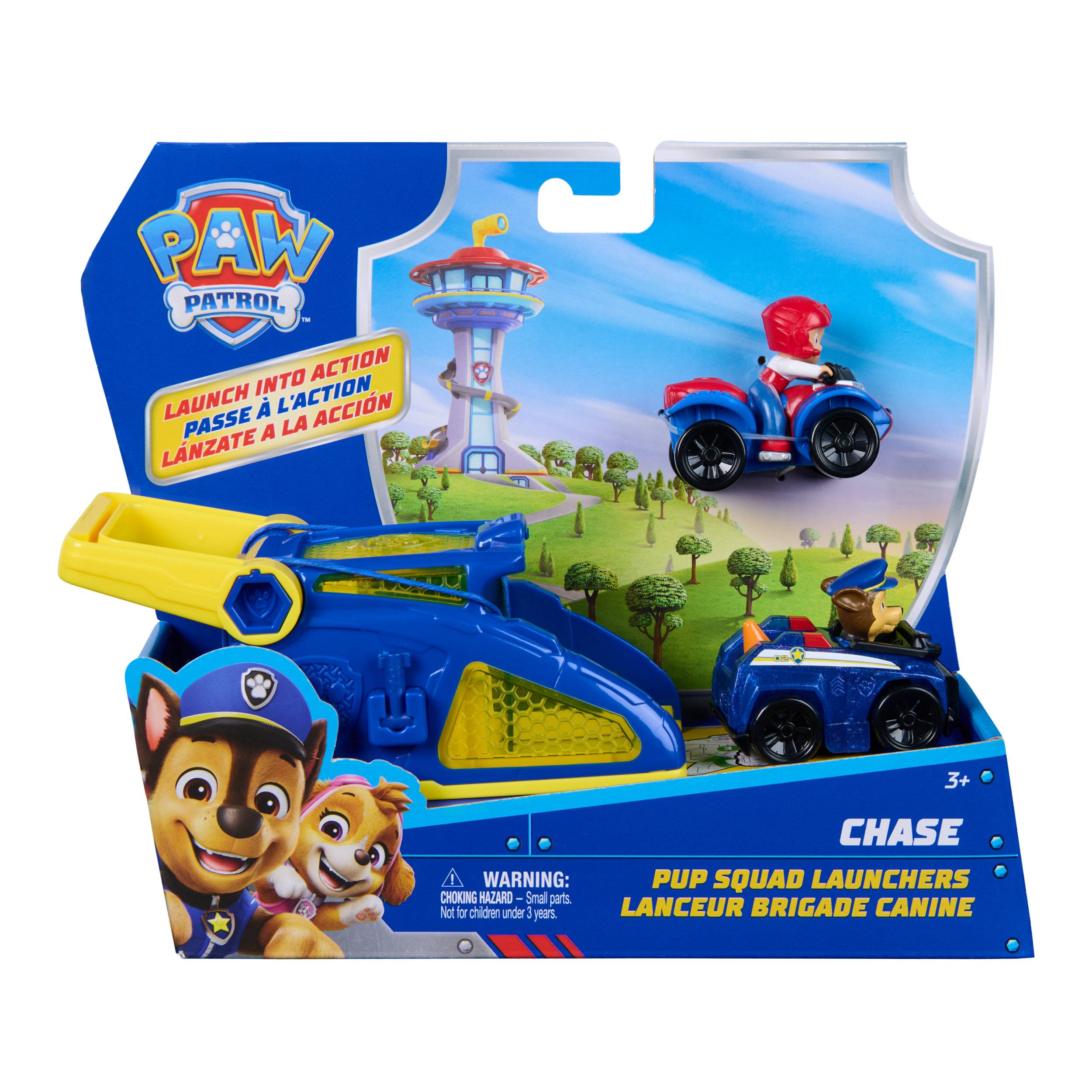 Spin Master PAW Patrol PPAW Patrol – Pup Squad Launcher Set mit 2 Mini-Fahrzeugen, 3 Jahr(e), Mehrfarbig