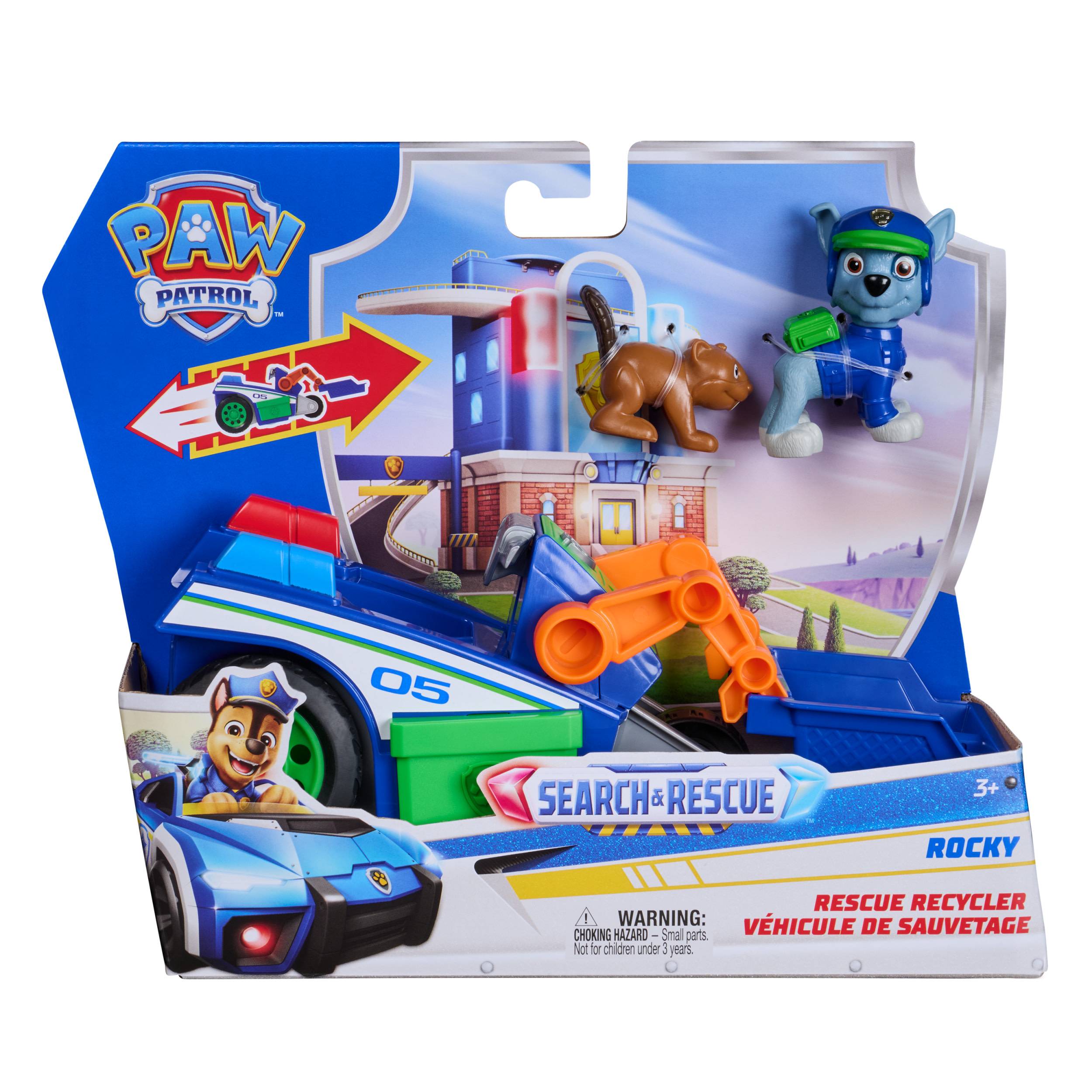 Spin Master PAW Patrol - Search & Rescue: Rockys Rettungs-Fahrzeug mit 2 Figuren, 3 Jahr(e), Mehrfarbig