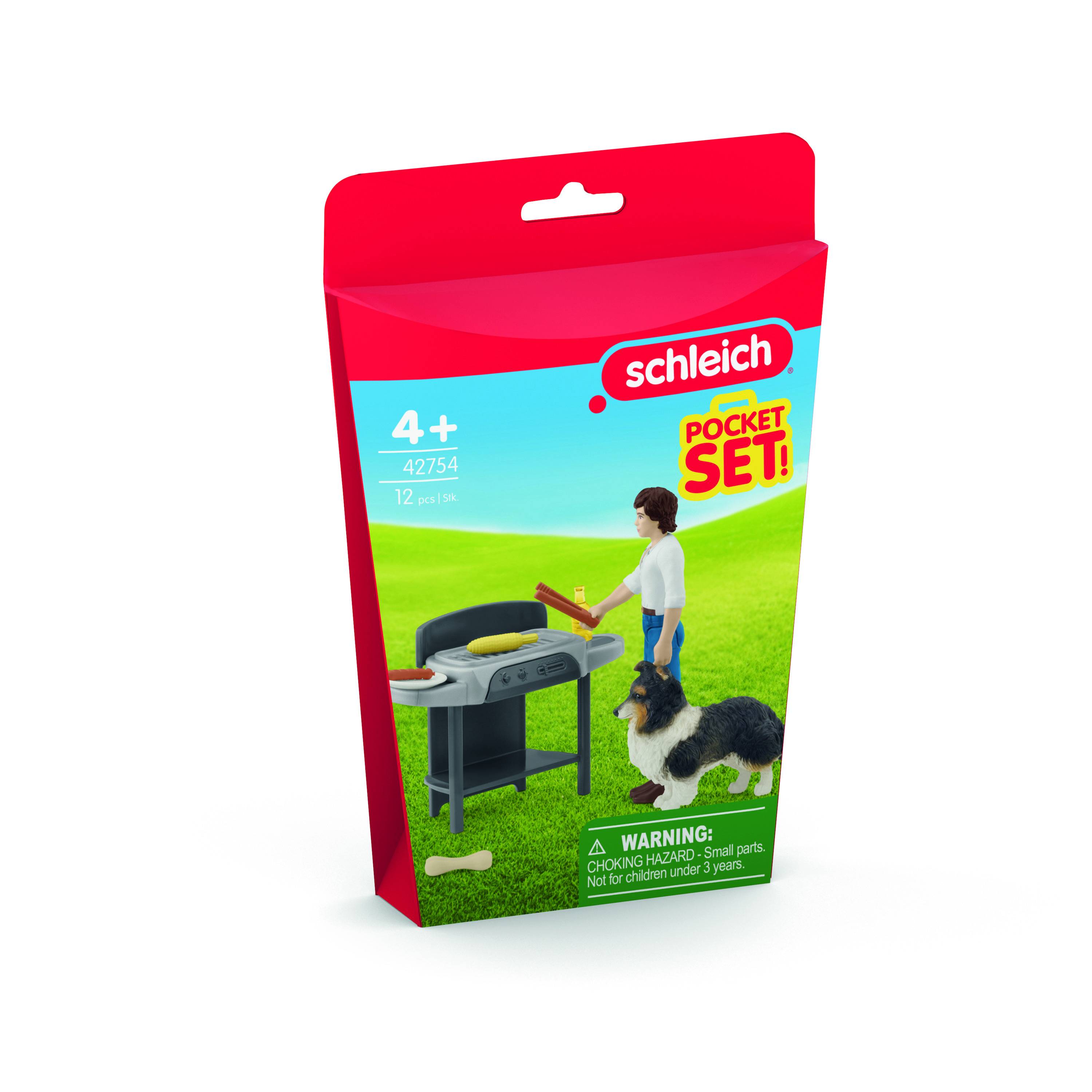 Schleich HORSE CLUB Barbecue mit Tom, Tier, Horses, Pocket Sets, 5 Jahr(e), Mehrfarbig