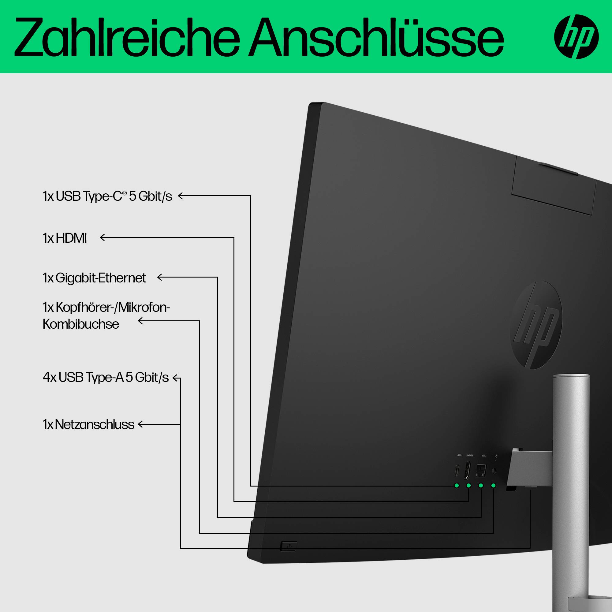 AIO HP All-in-One PC 24-cr0103ng i5-1335U/16GB/512SSD/W11 Home PC-Systeme All in One