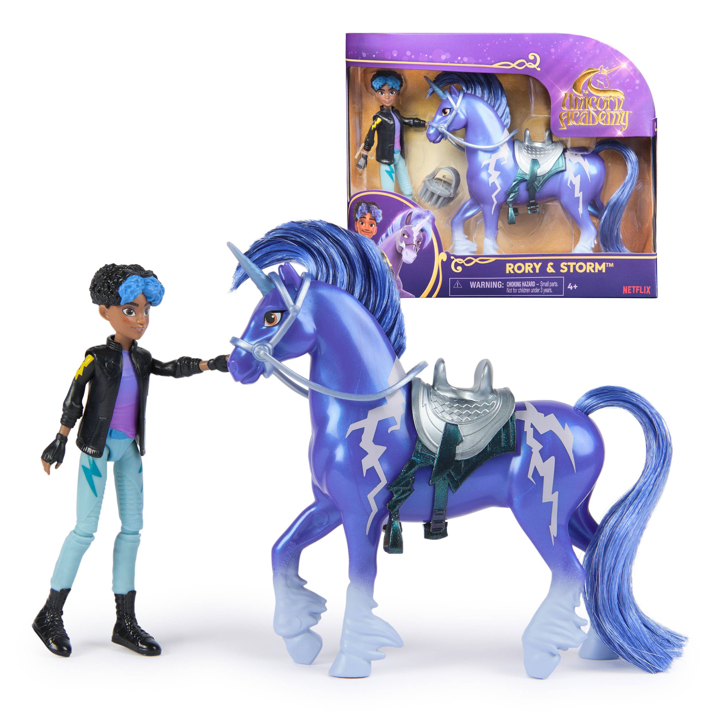 Spin Master Unicorn Academy - Rory und Einhorn Storm Set, ca. 12 cm Originalfiguren zur Netflix