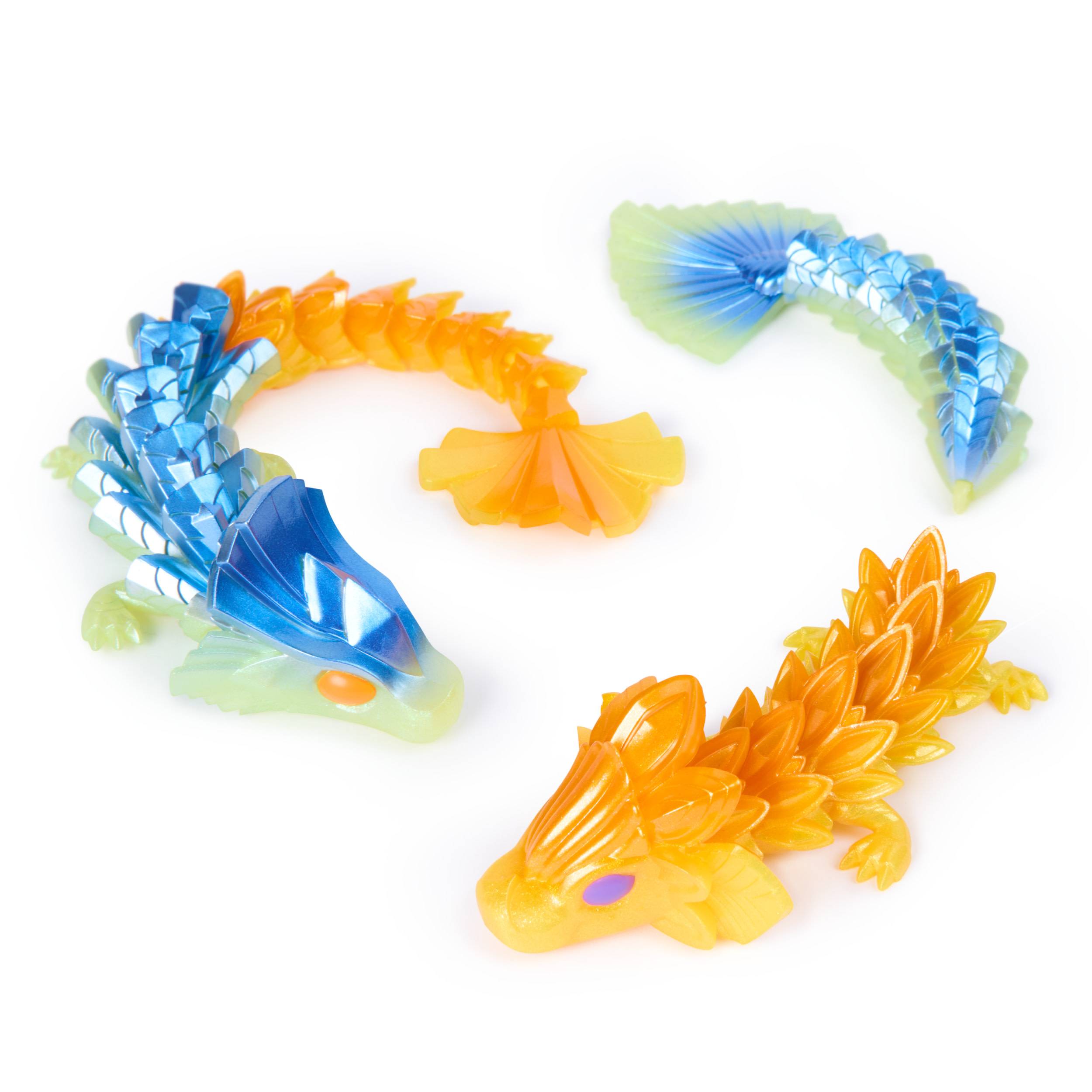Spin Master CrystaLynx Small Dragons - 23 cm große sammelbare, bewegliche Drachenfigur, Blindbox,