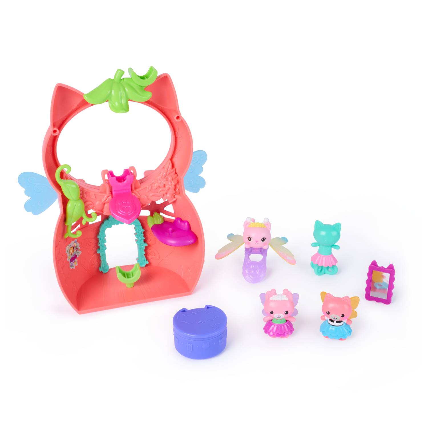Spin Master Gabby's Dollhouse – Flutter Fairy Spielset mit Ring und 12 Teilen, 340 g