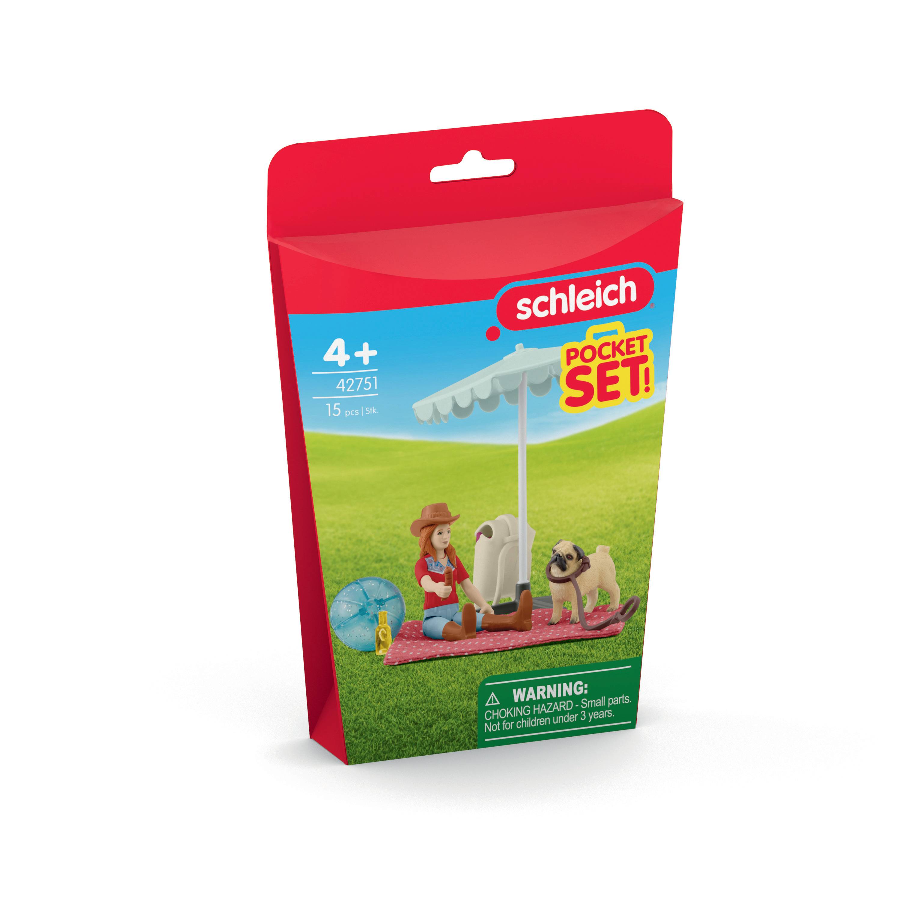 Schleich HORSE CLUB Ausflug zum Badesee, Tier, Horses, Pocket Sets, 5 Jahr(e), Mehrfarbig